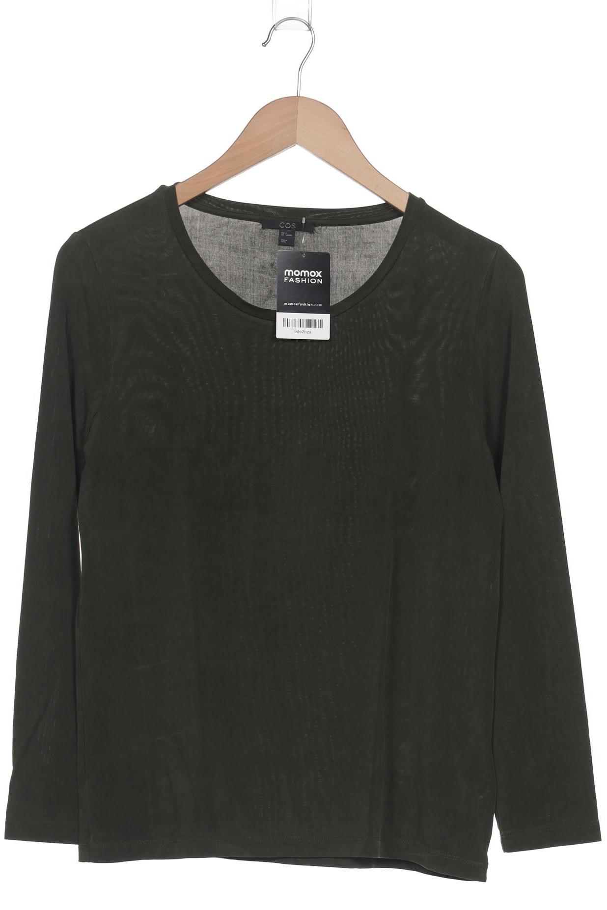 

COS Damen Langarmshirt, grün, Gr. 36