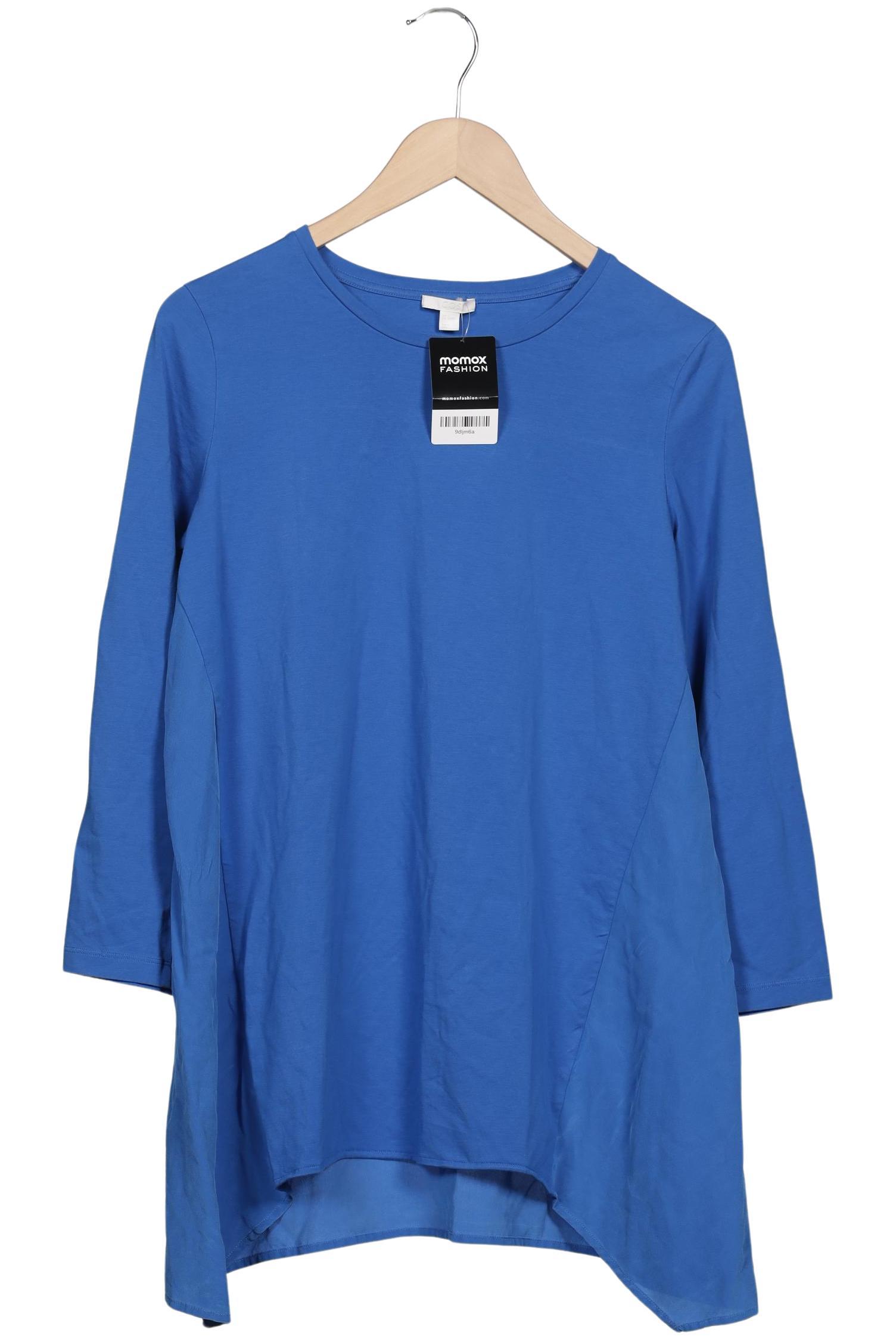 

COS Damen Langarmshirt, blau, Gr. 36