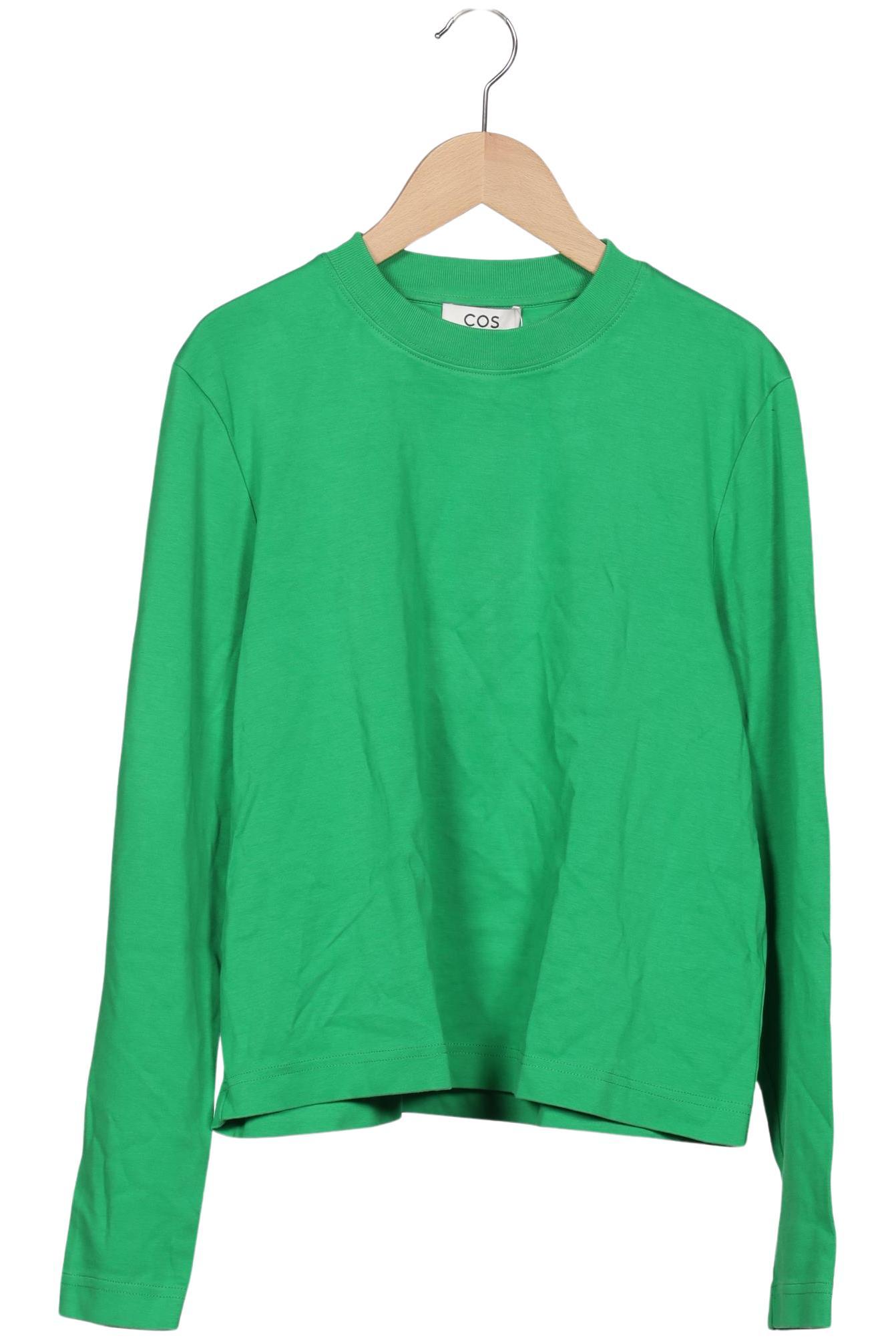

COS Damen Langarmshirt, grün, Gr. 38