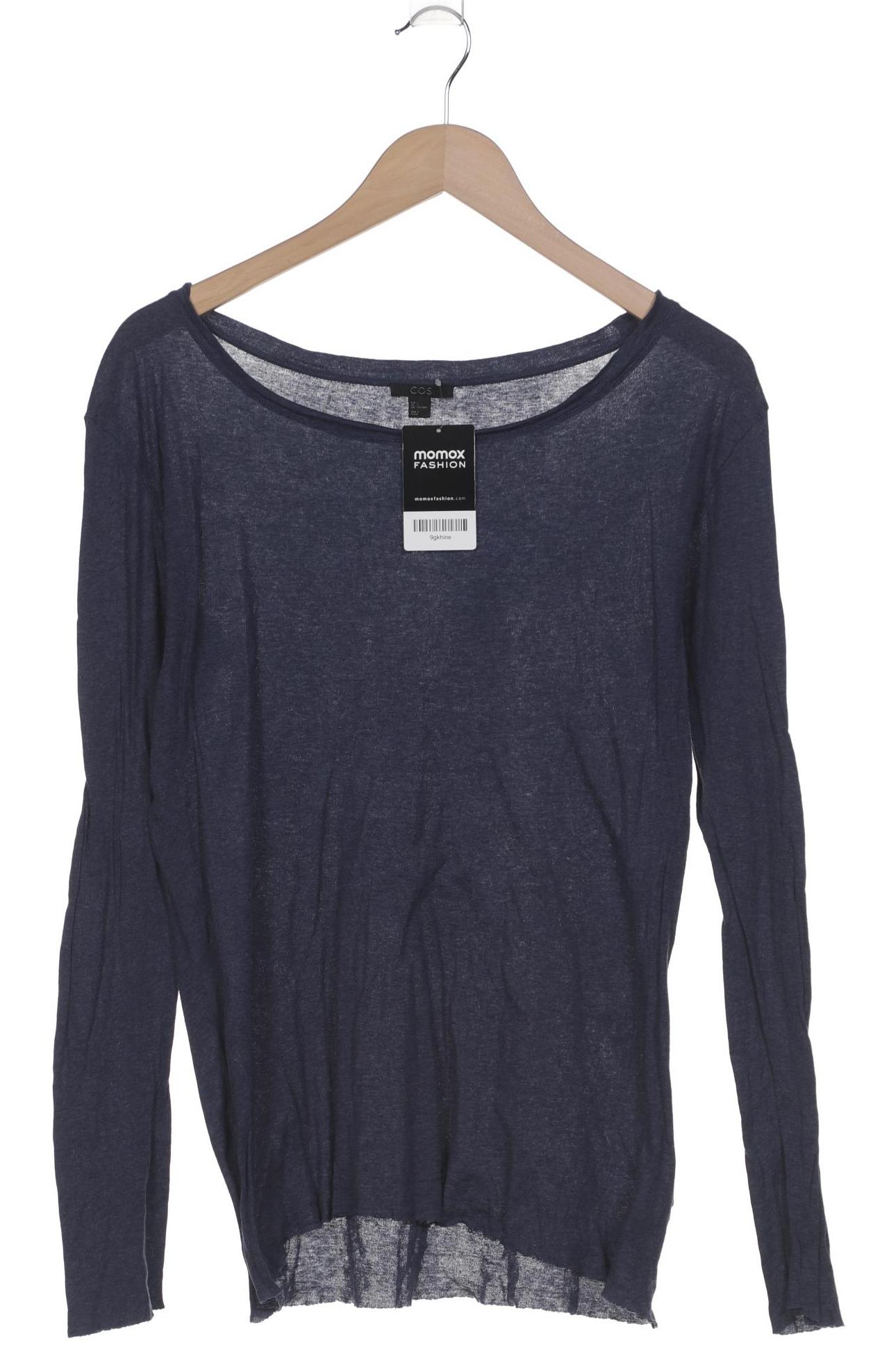 

COS Damen Langarmshirt, marineblau, Gr. 42