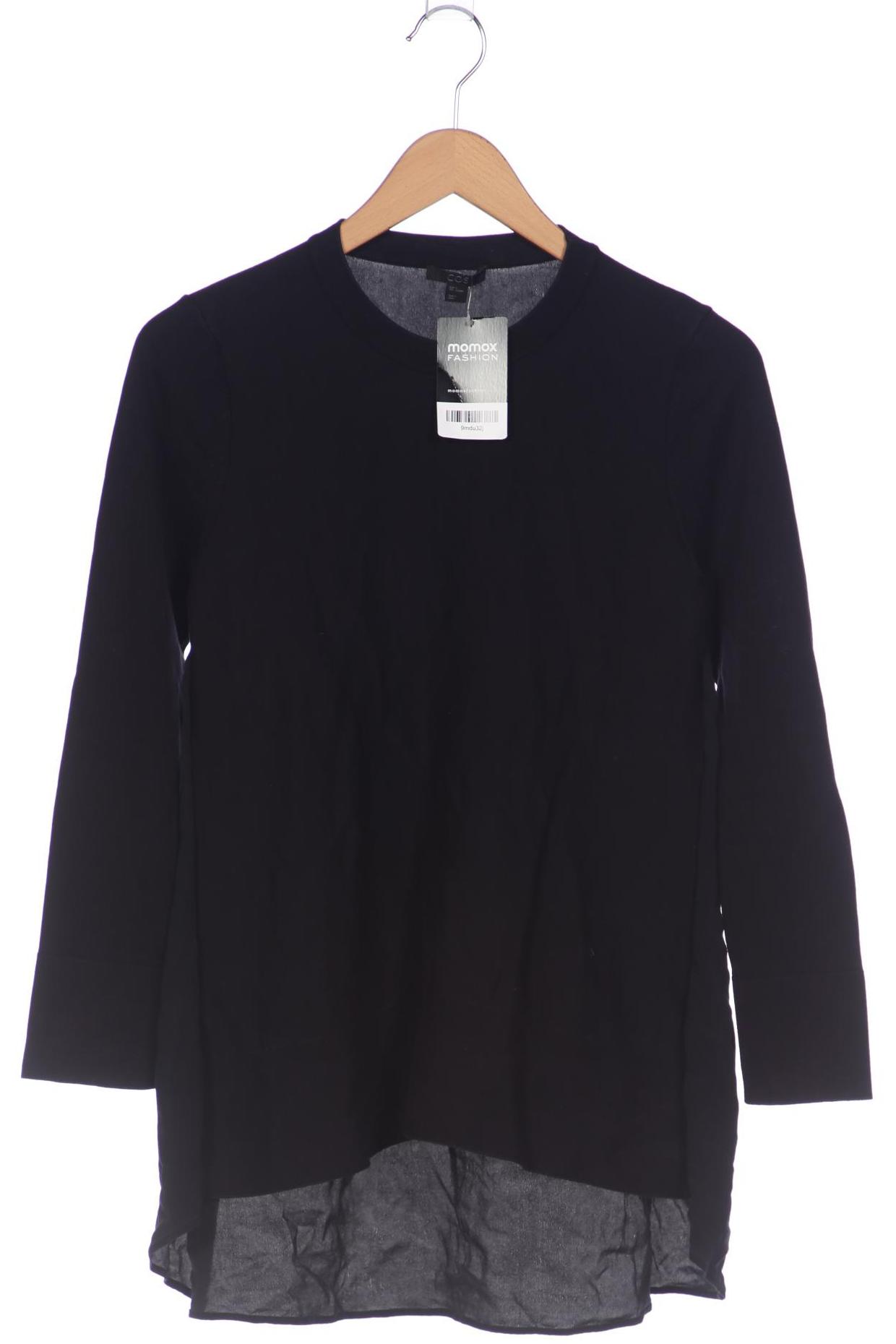 

COS Damen Langarmshirt, schwarz, Gr. 36