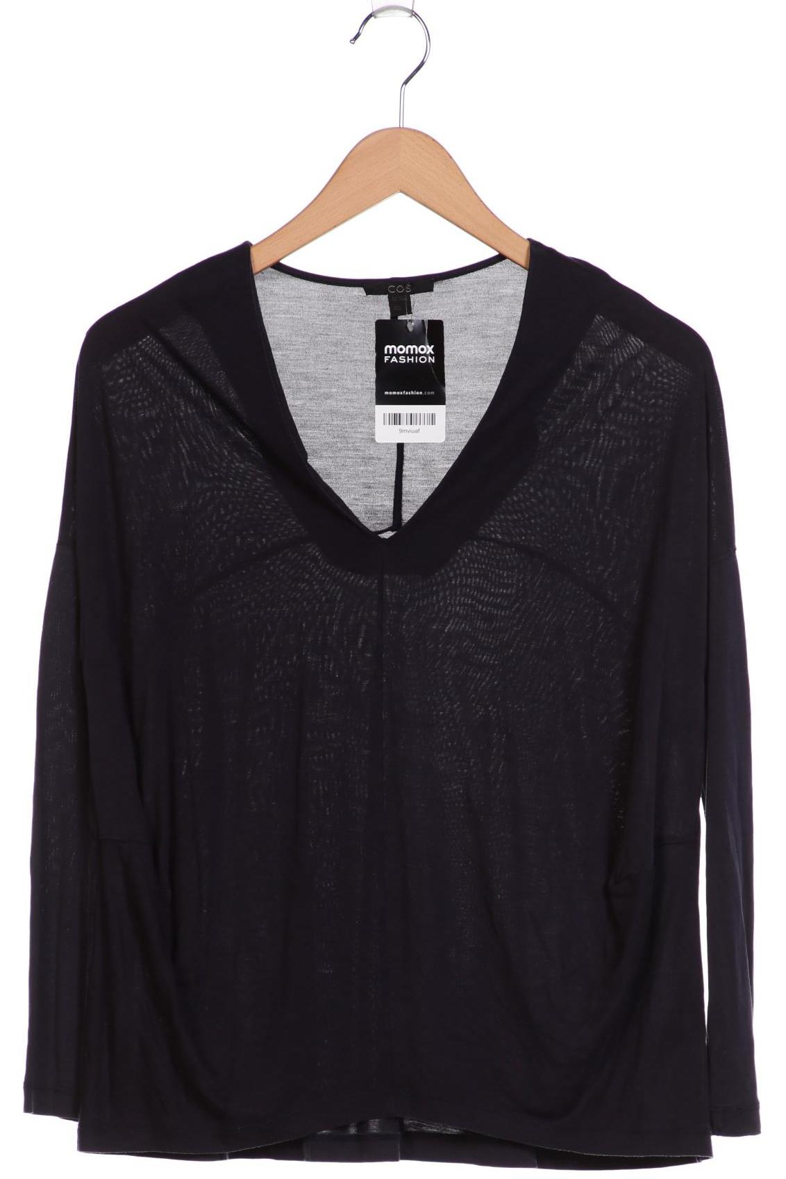 

COS Damen Langarmshirt, marineblau, Gr. 34