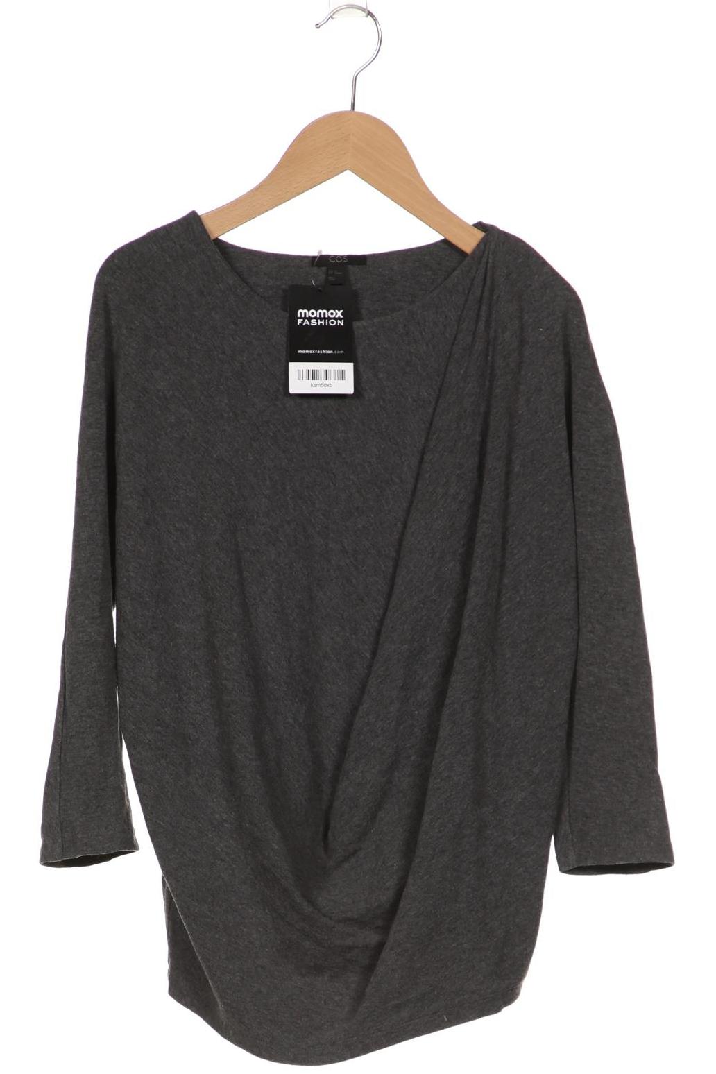 

COS Damen Langarmshirt, grau, Gr. 34