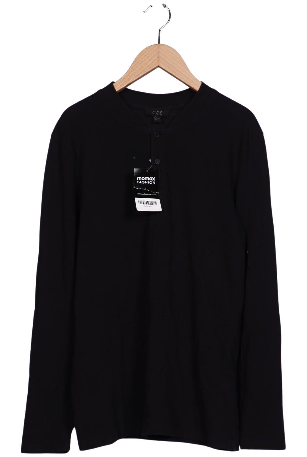 

COS Damen Langarmshirt, marineblau, Gr. 36