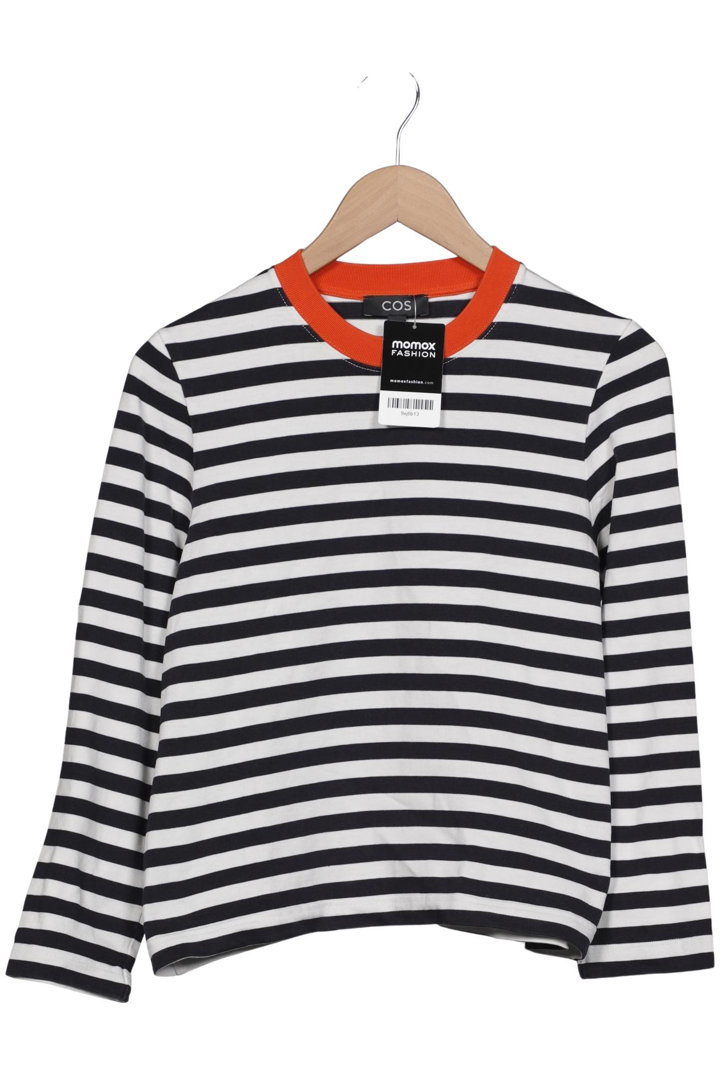 

COS Damen Langarmshirt, marineblau, Gr. 38