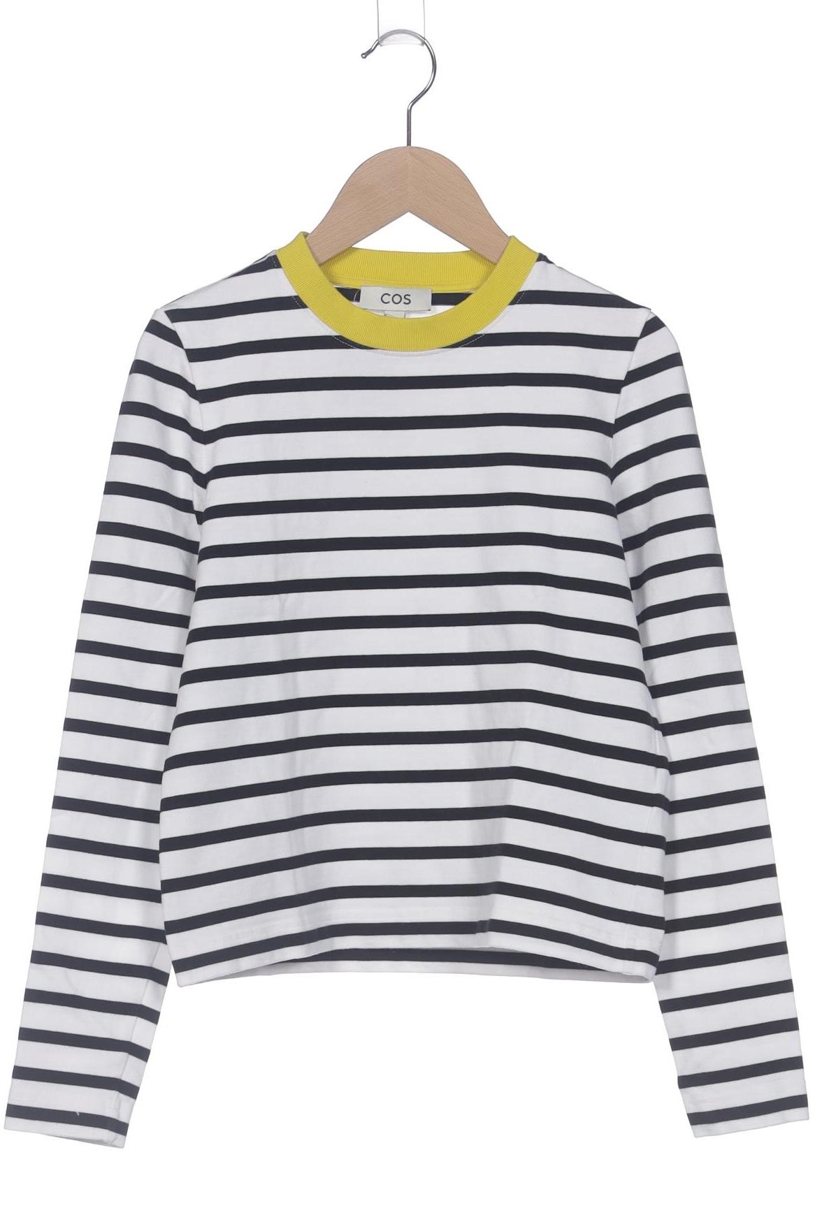 

COS Damen Langarmshirt, weiß, Gr. 34