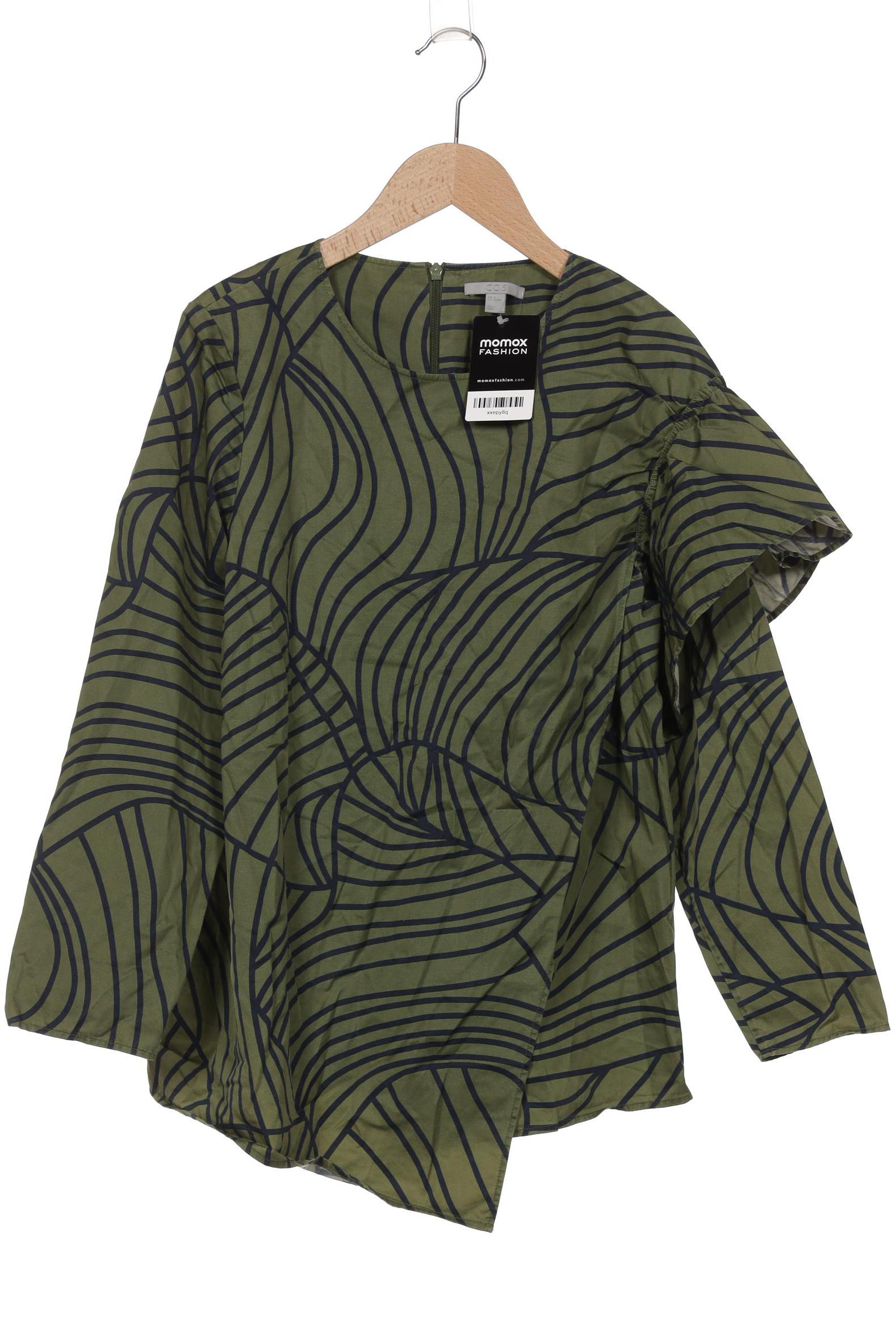 

COS Damen Langarmshirt, grün, Gr. 34