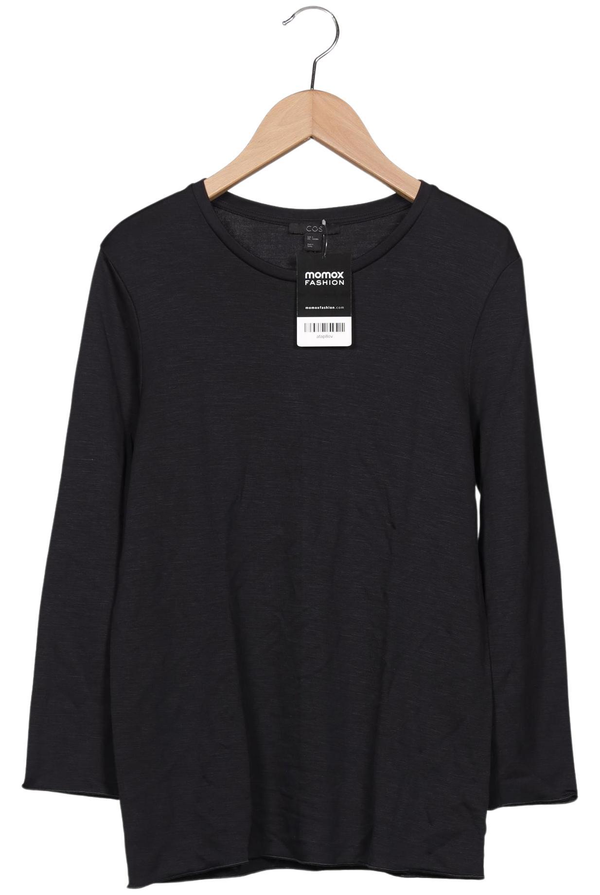 

COS Damen Langarmshirt, schwarz, Gr. 36