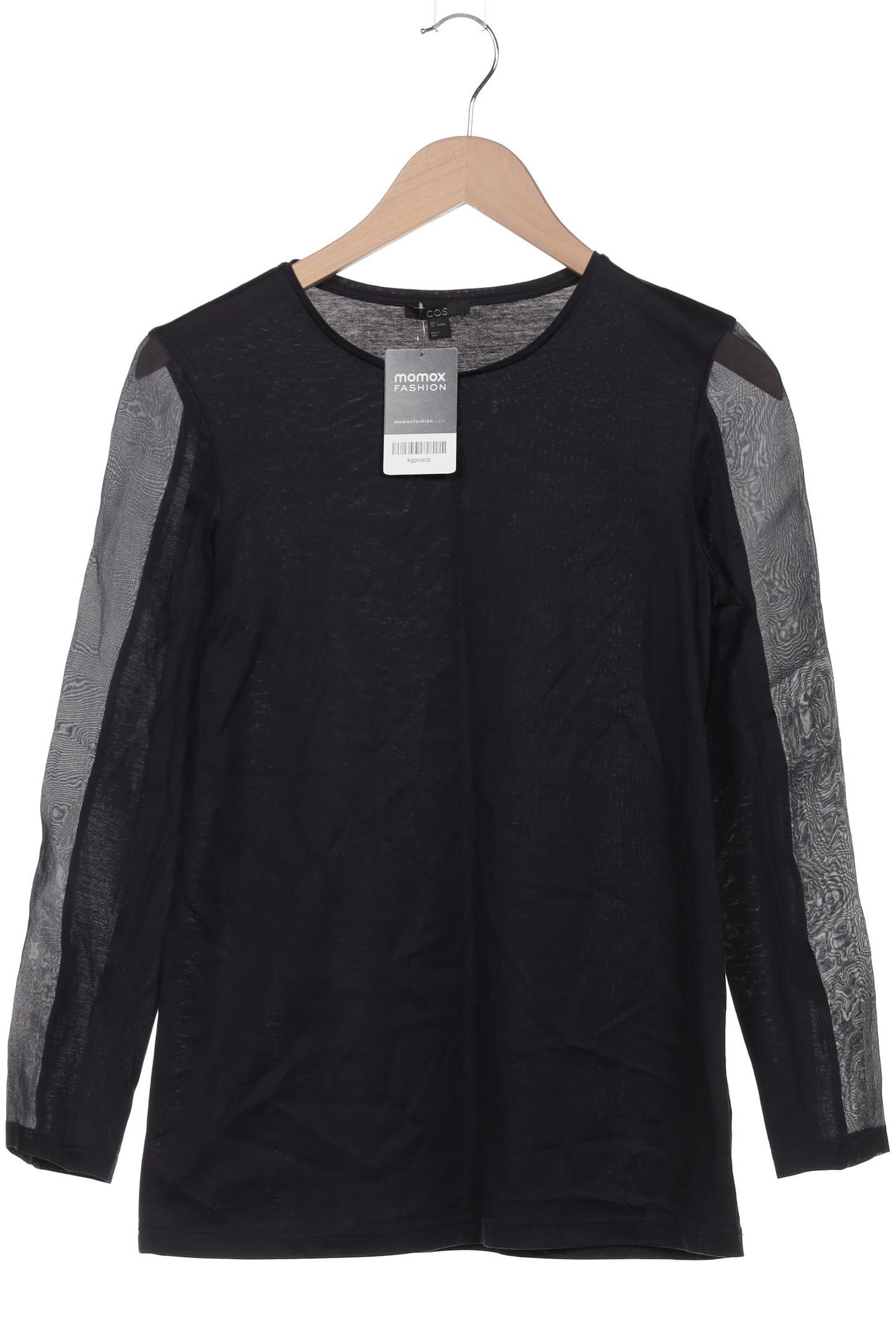 

COS Damen Langarmshirt, marineblau, Gr. 36