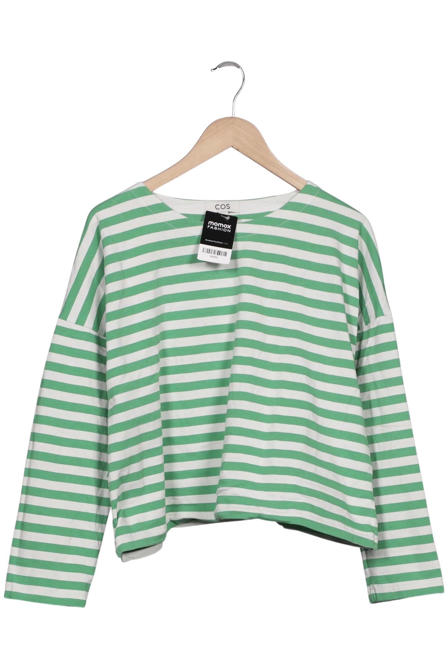 

COS Damen Langarmshirt, grün, Gr. 38