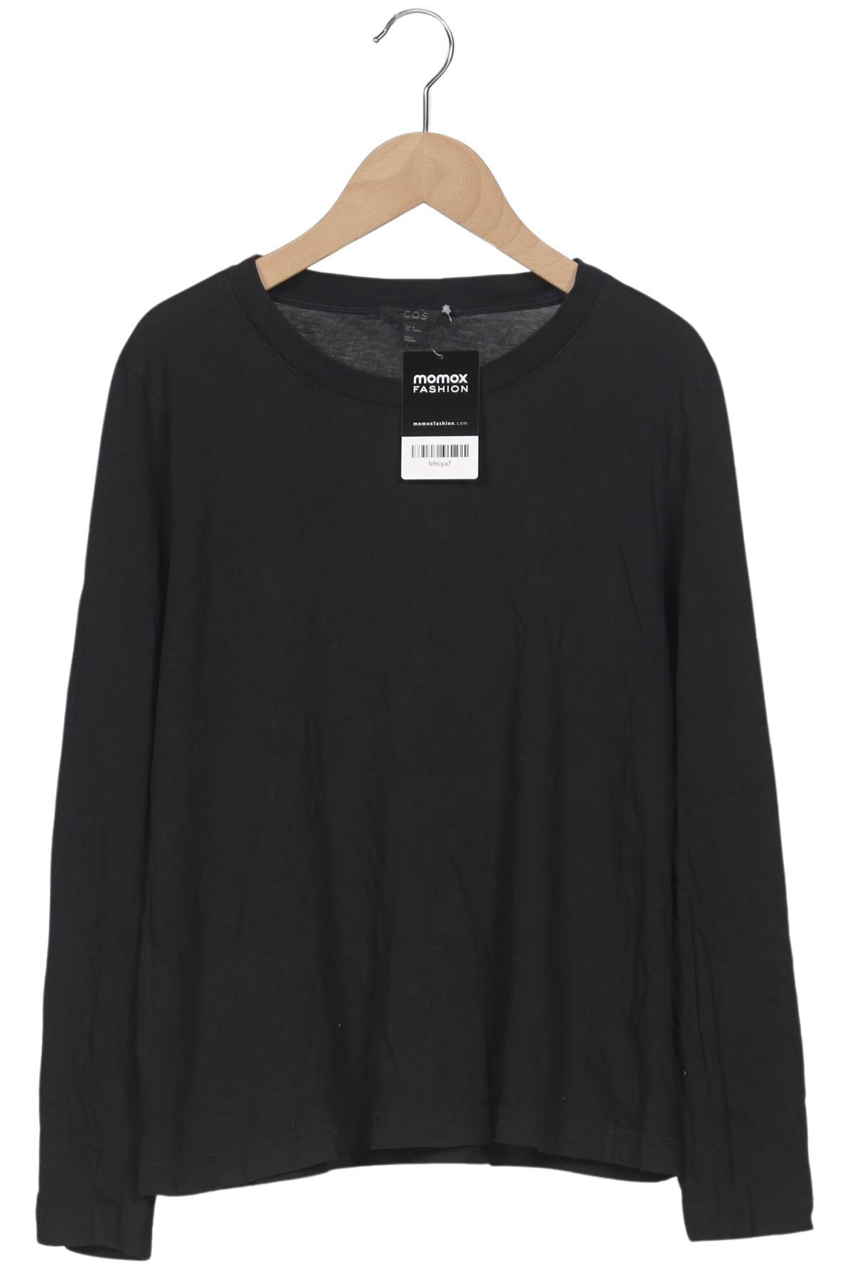 

COS Damen Langarmshirt, schwarz, Gr. 38