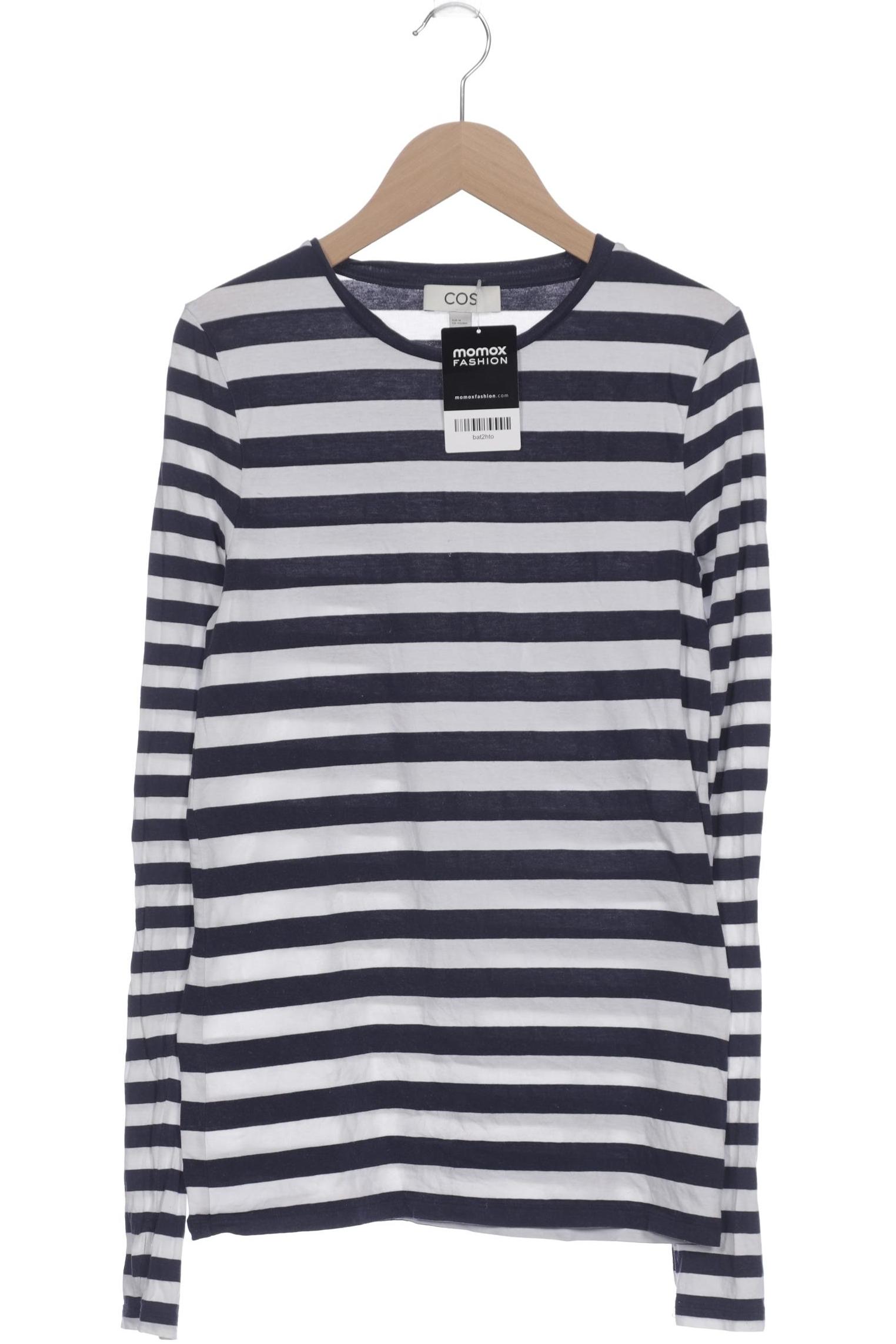

COS Damen Langarmshirt, marineblau, Gr. 38