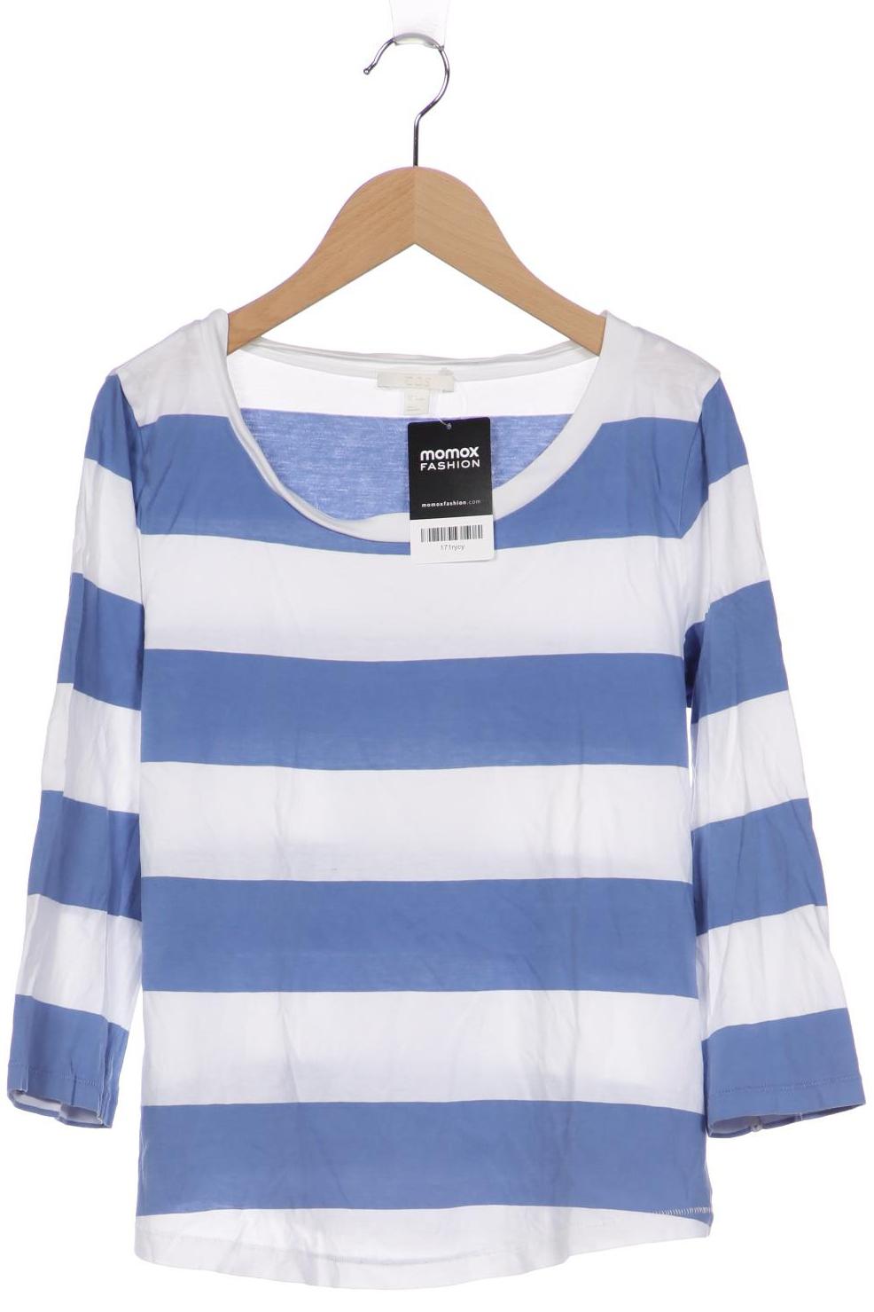 

COS Damen Langarmshirt, blau, Gr. 36