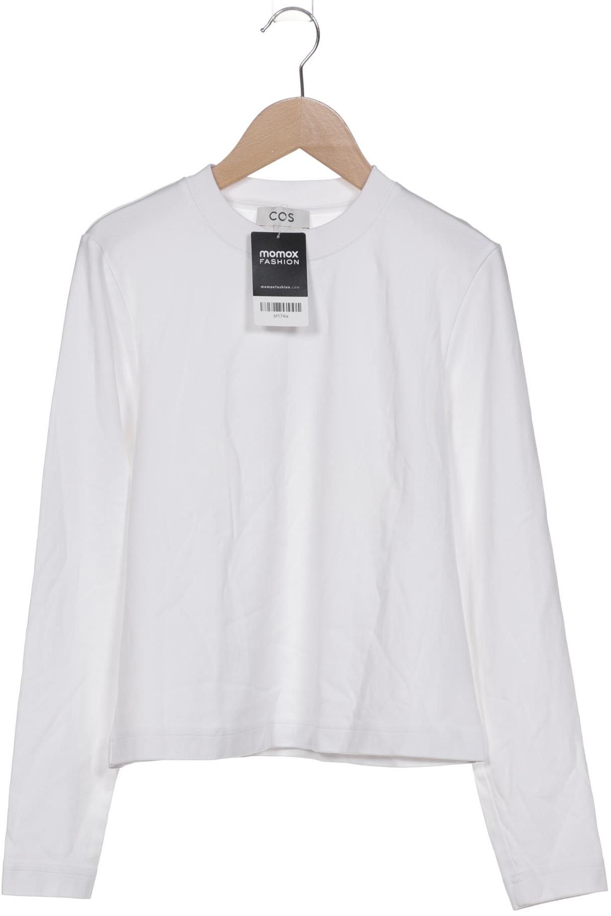 

COS Damen Langarmshirt, weiß, Gr. 36