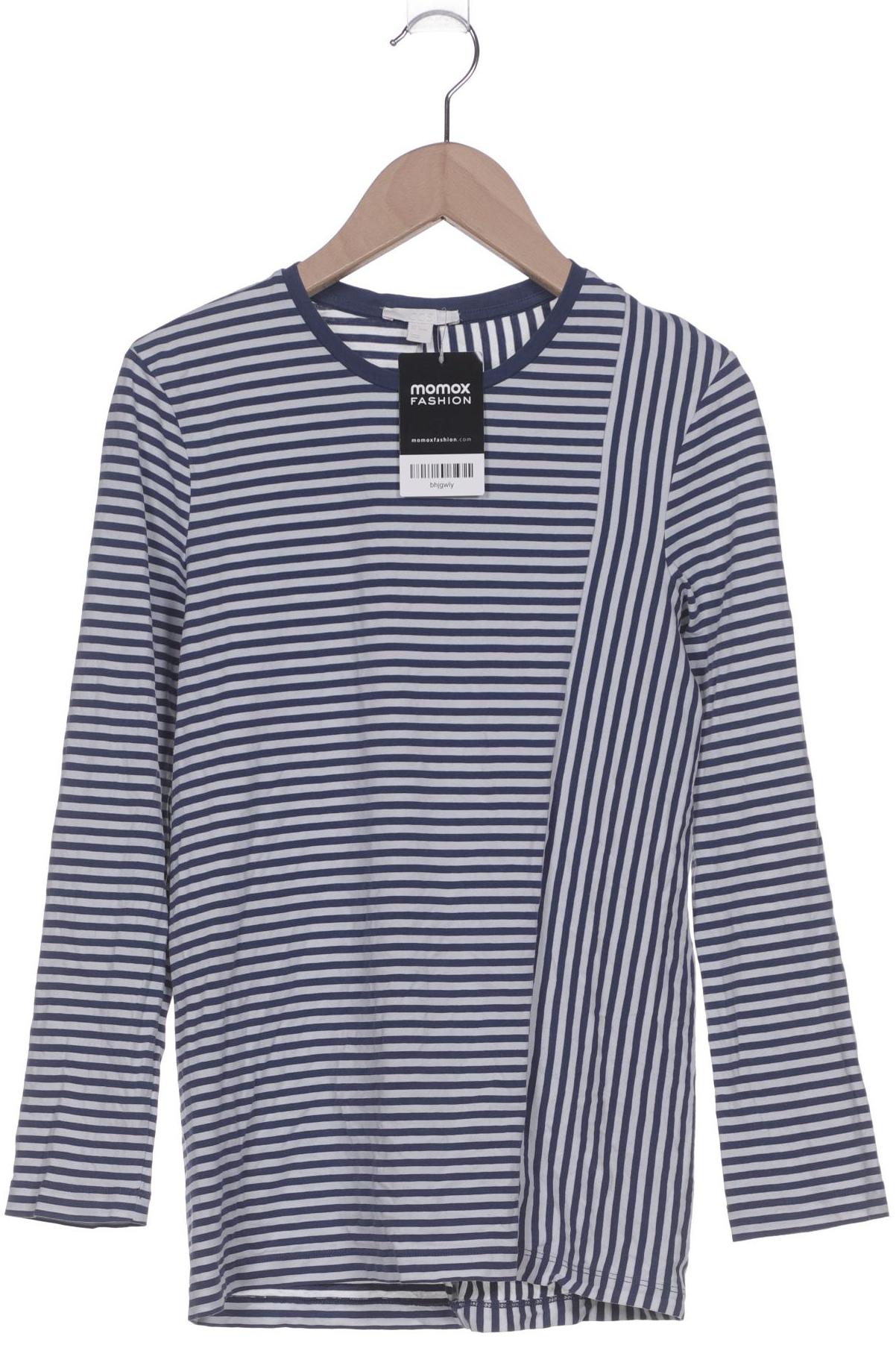 

COS Damen Langarmshirt, marineblau, Gr. 36