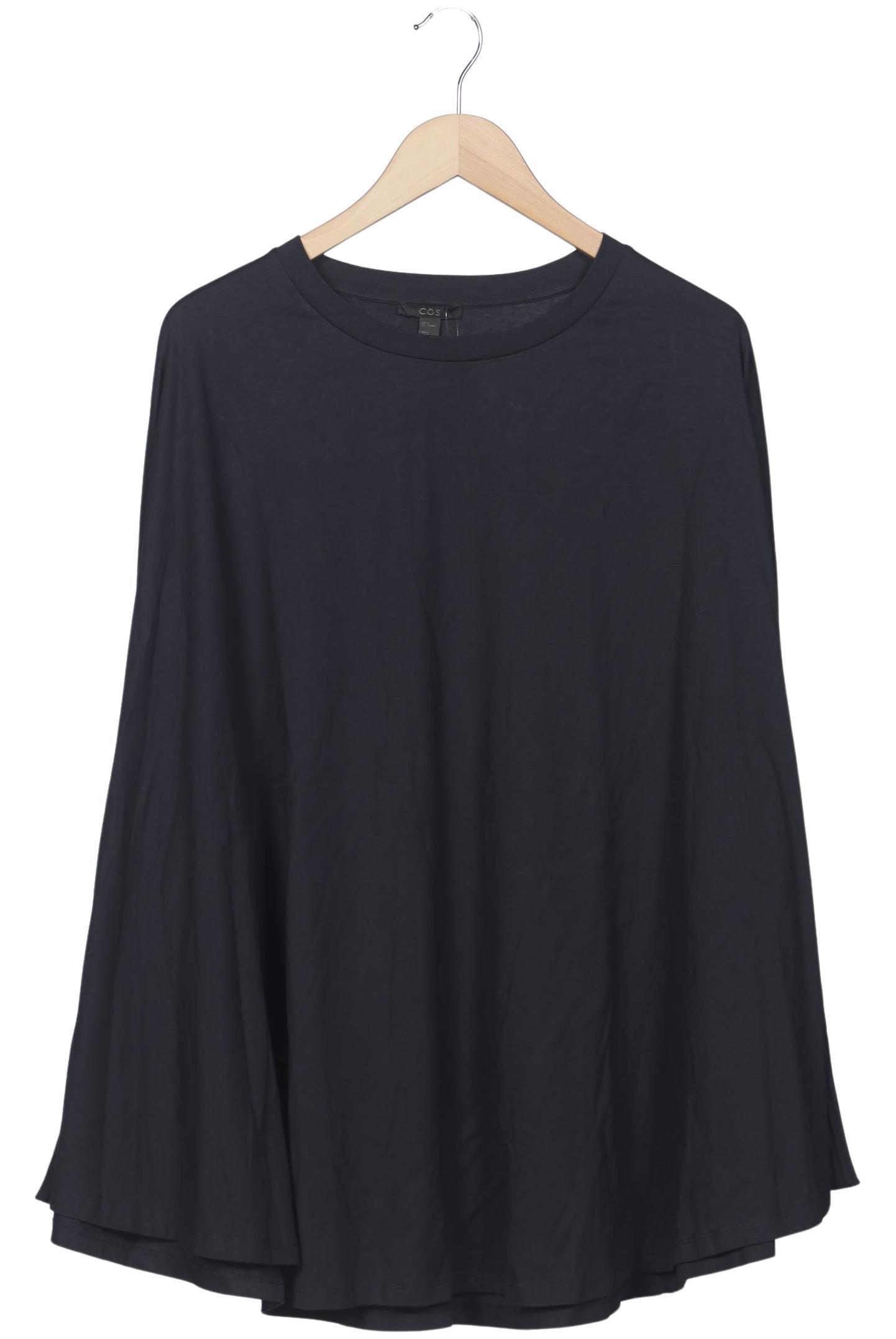 

COS Damen Langarmshirt, marineblau, Gr. 38