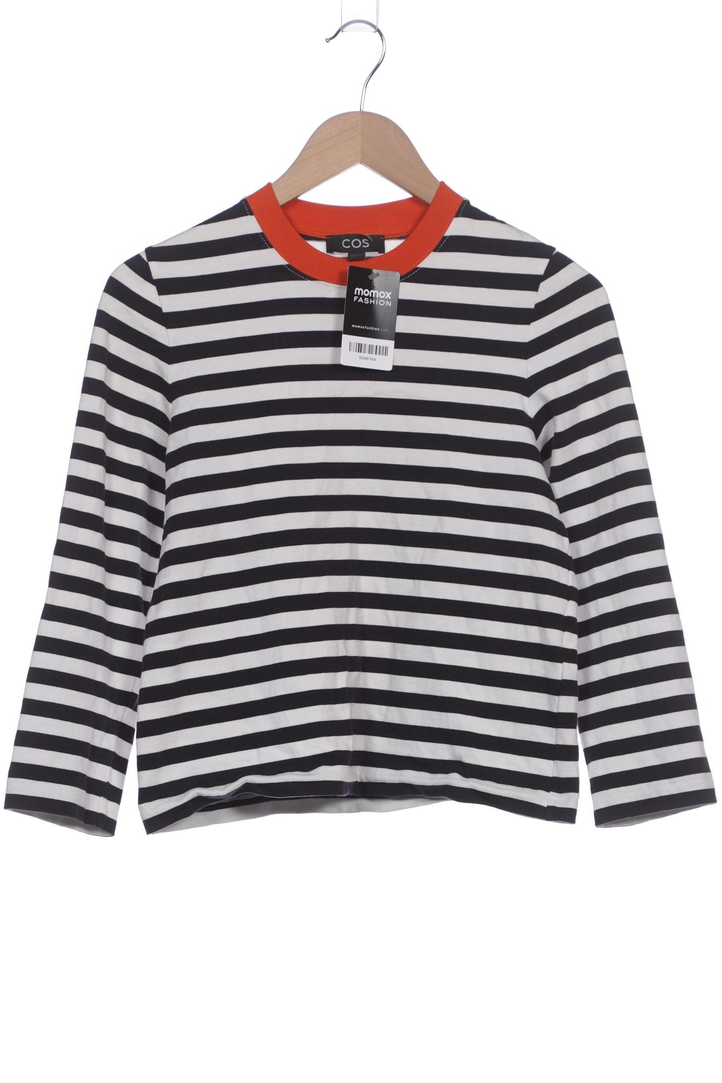 

COS Damen Langarmshirt, marineblau, Gr. 36