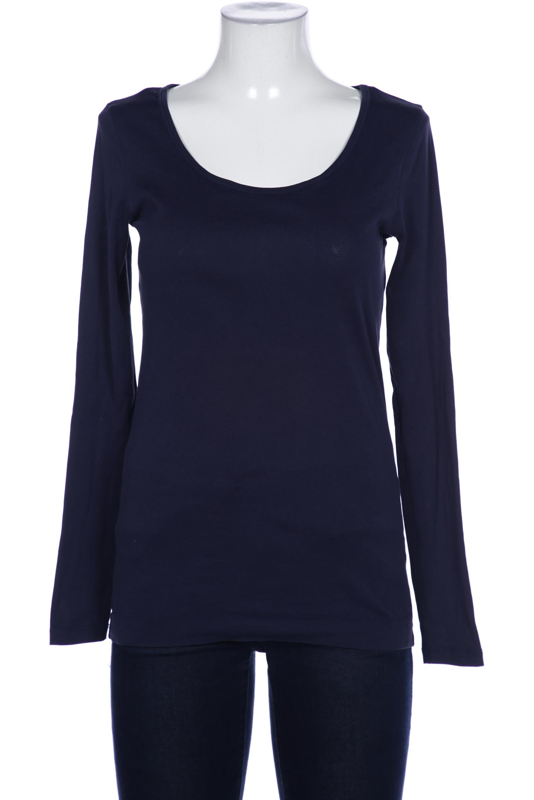 

COS Damen Langarmshirt, marineblau, Gr. 38