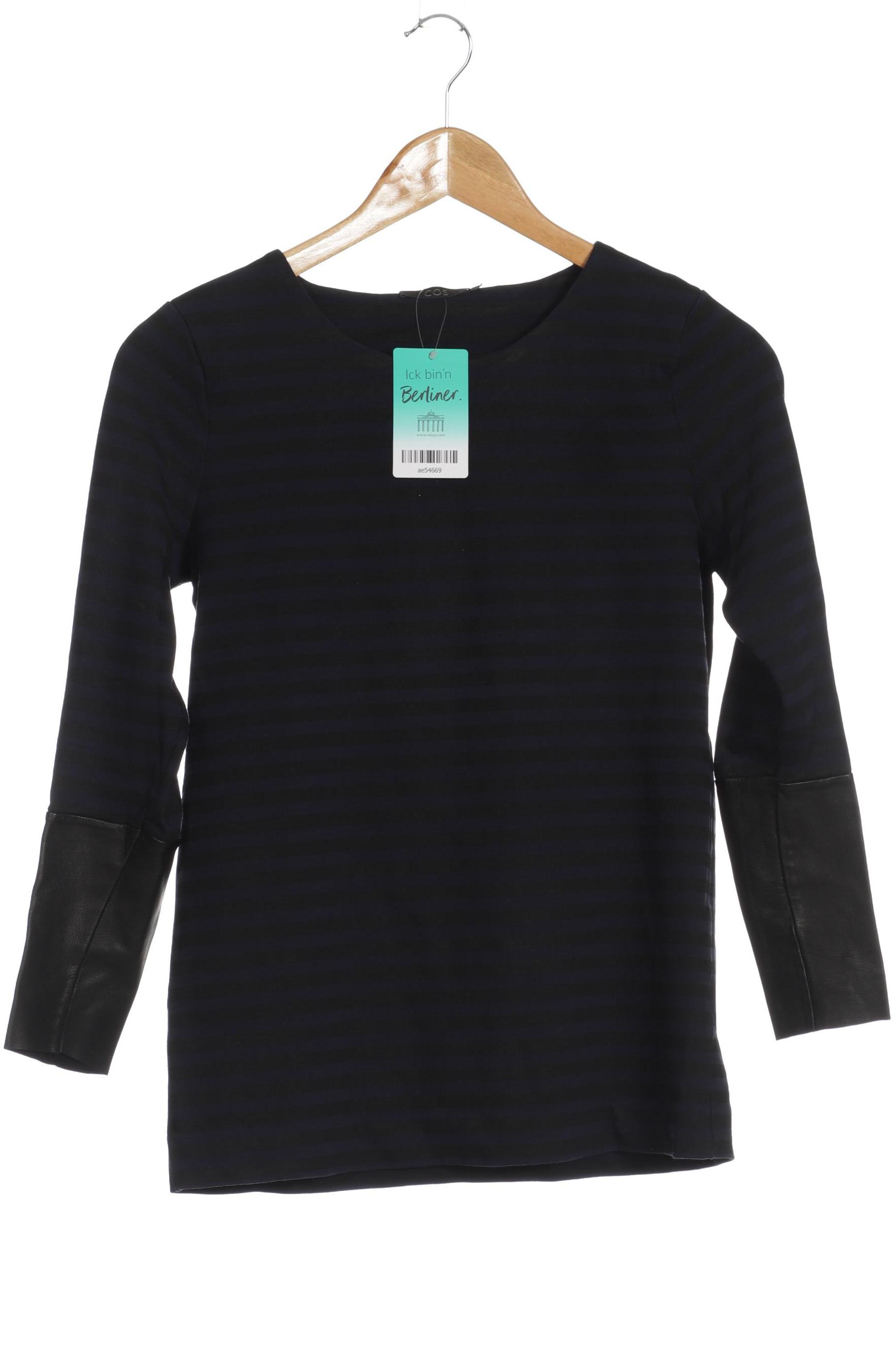 

COS Damen Langarmshirt, blau, Gr. 34