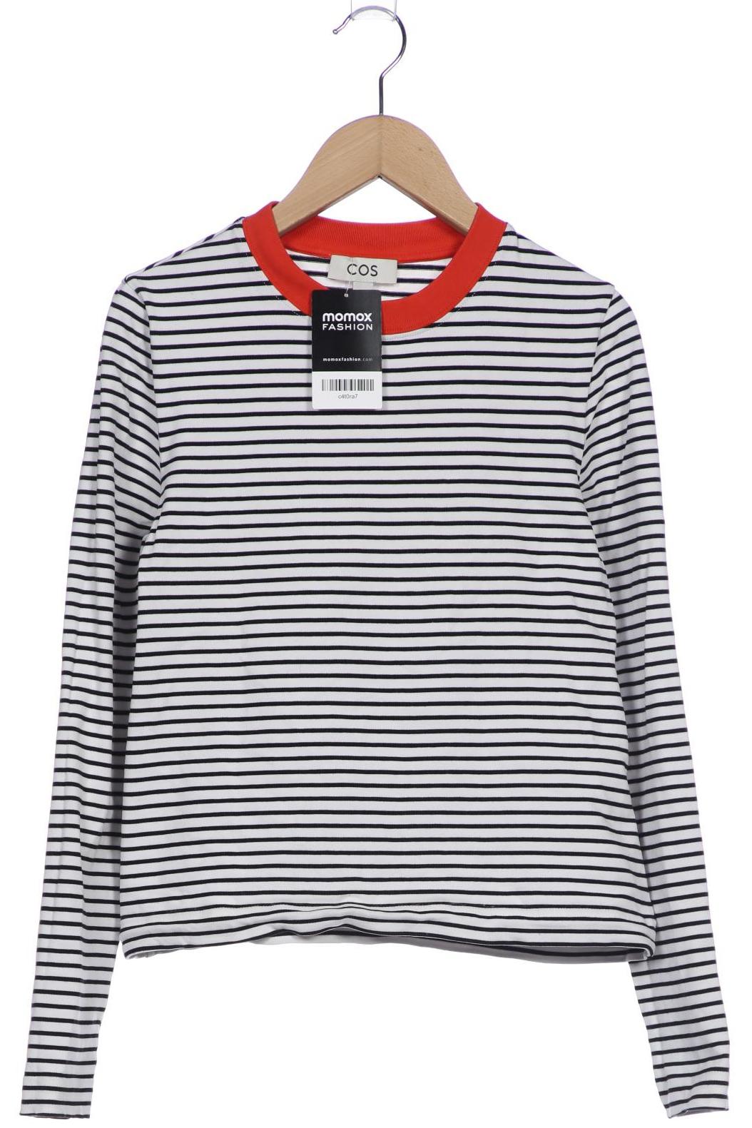 

COS Damen Langarmshirt, weiß, Gr. 36