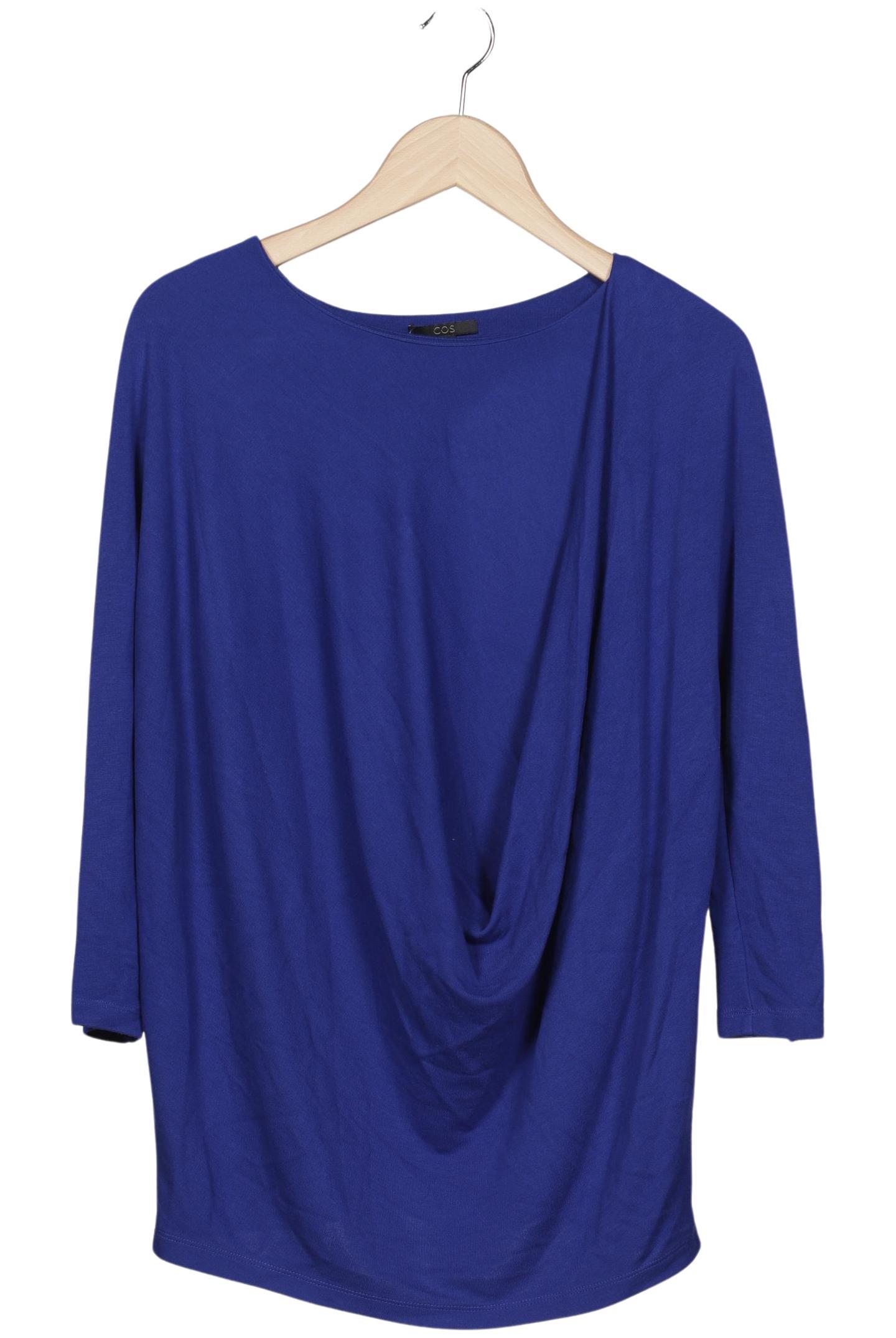 

COS Damen Langarmshirt, blau, Gr. 36