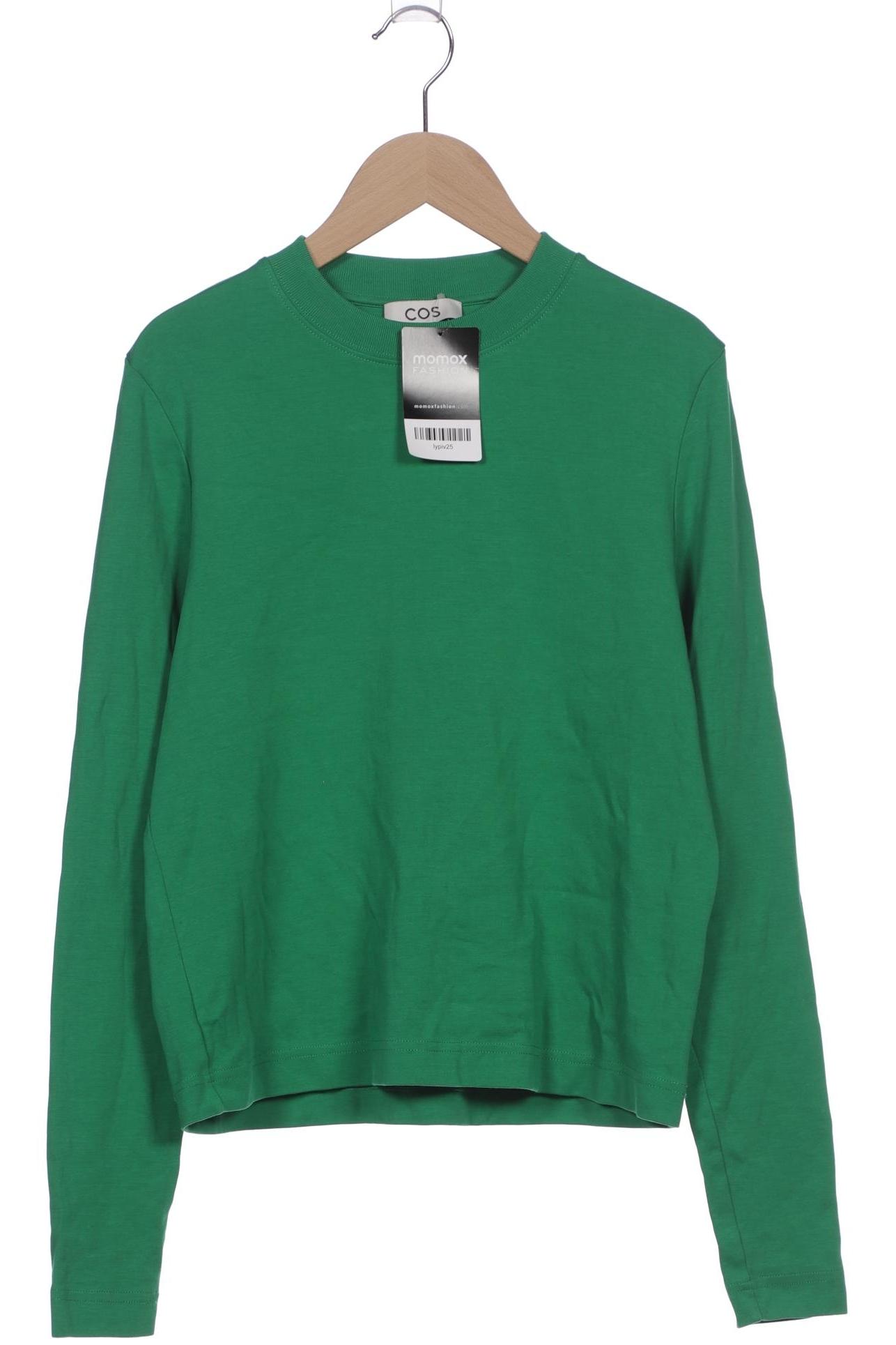 

COS Damen Langarmshirt, grün, Gr. 36
