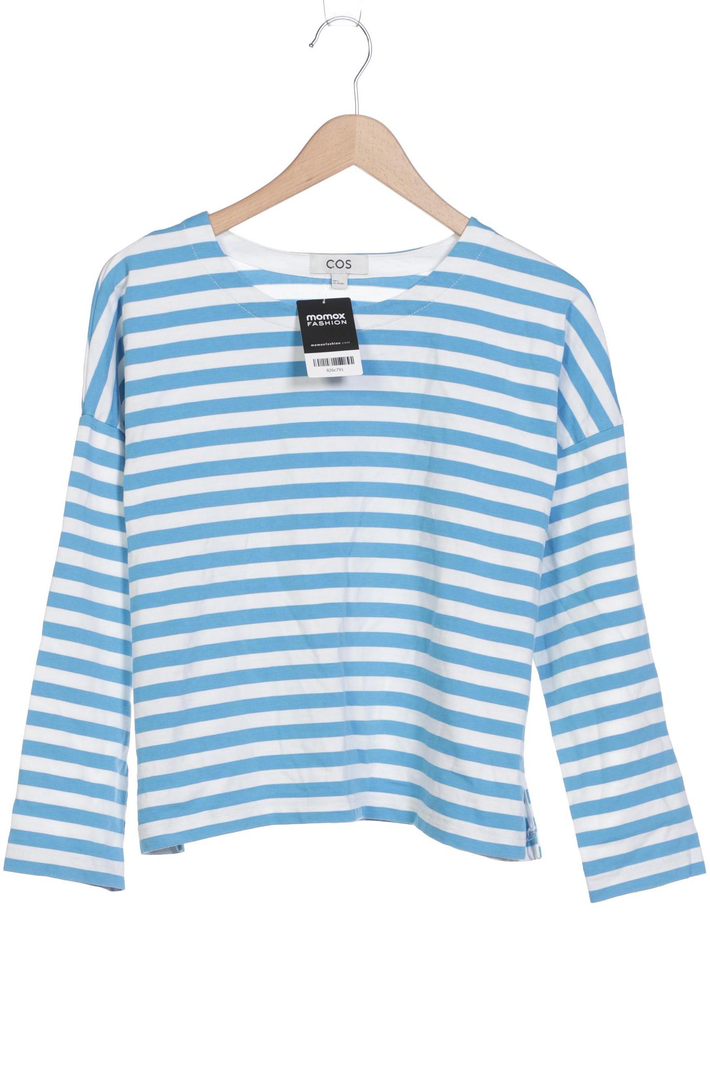 

COS Damen Langarmshirt, hellblau, Gr. 36