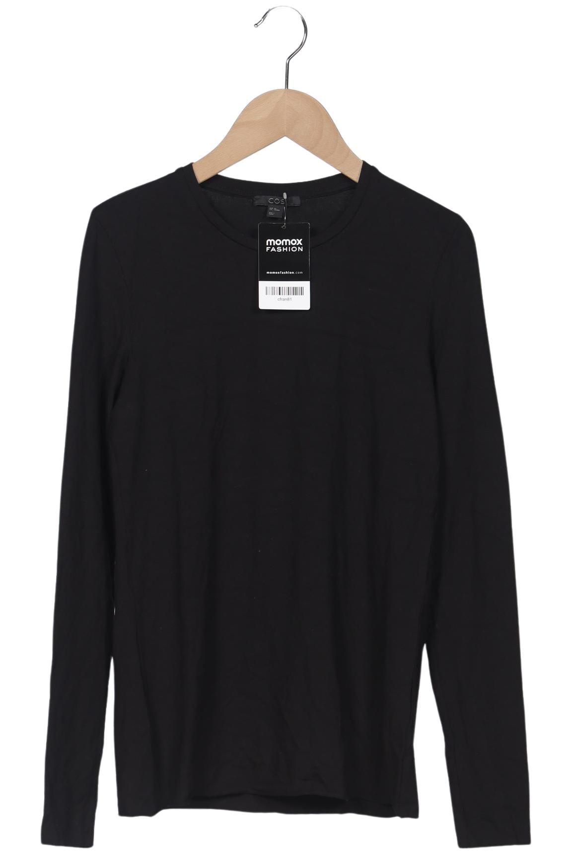 

COS Damen Langarmshirt, schwarz, Gr. 34