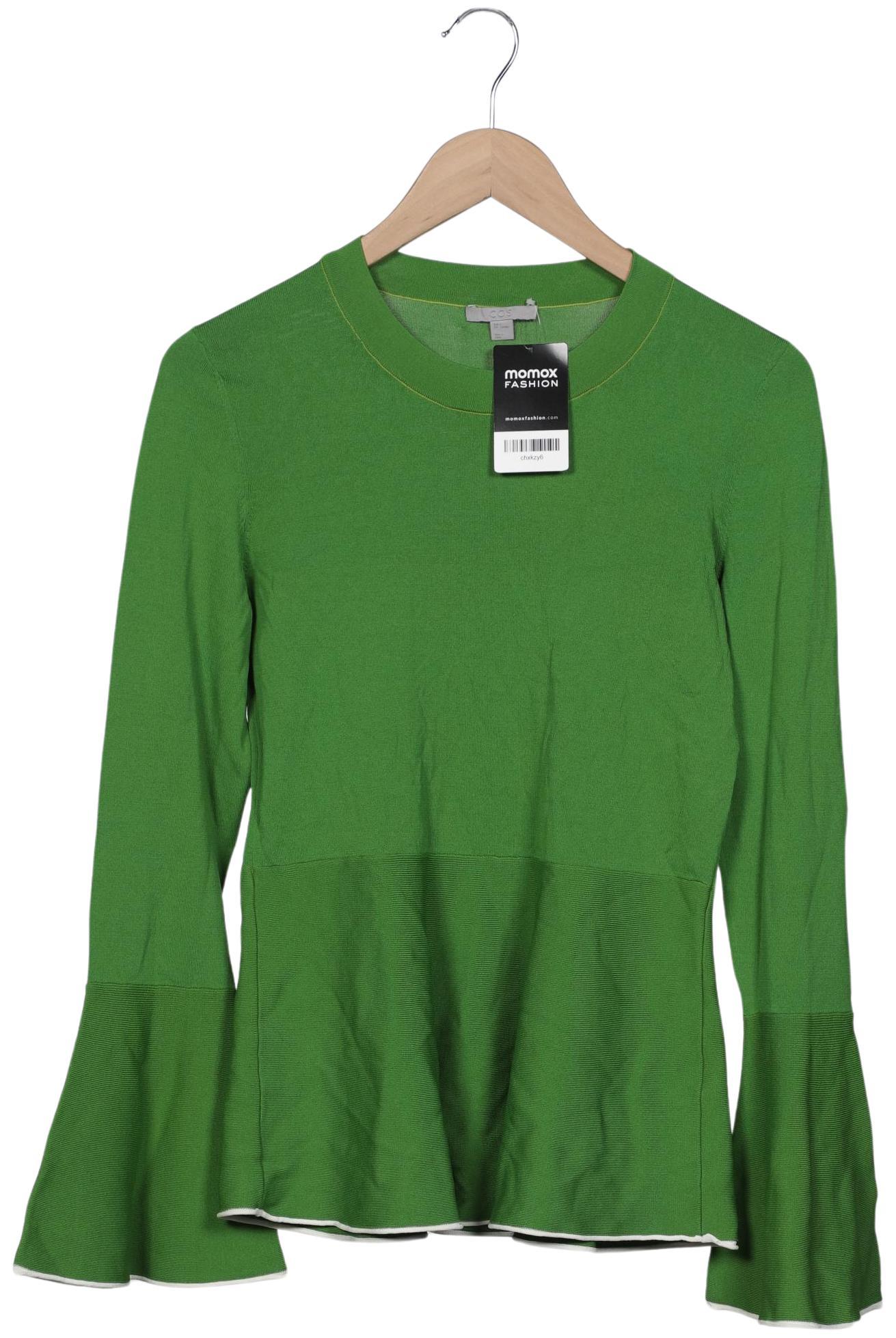 

COS Damen Langarmshirt, grün, Gr. 36
