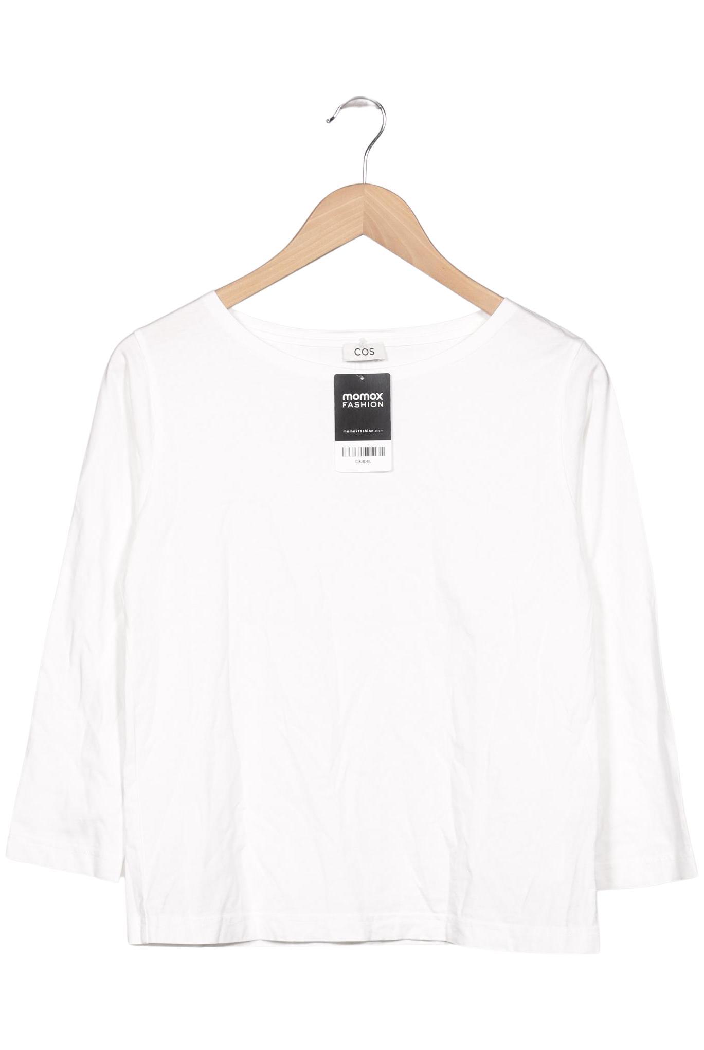 

COS Damen Langarmshirt, weiß, Gr. 36