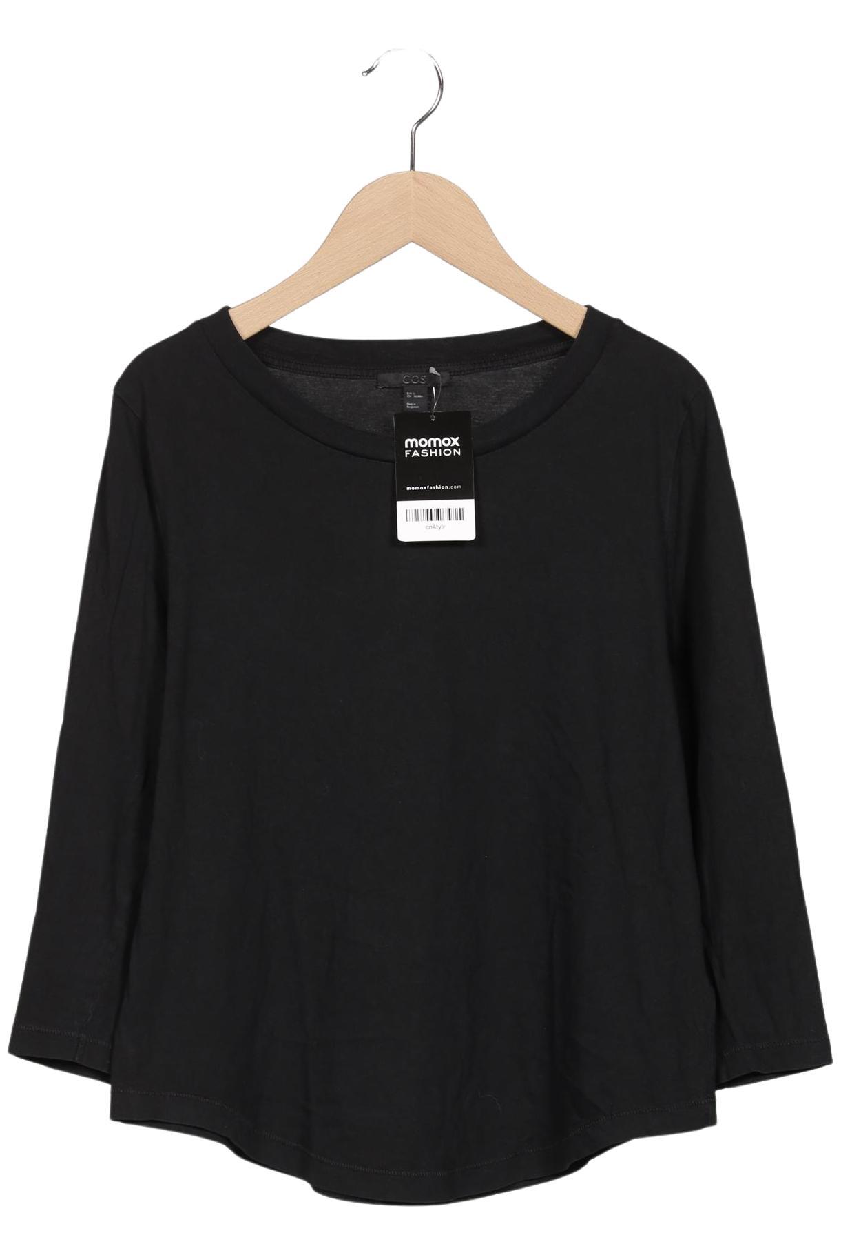 

COS Damen Langarmshirt, schwarz, Gr. 36