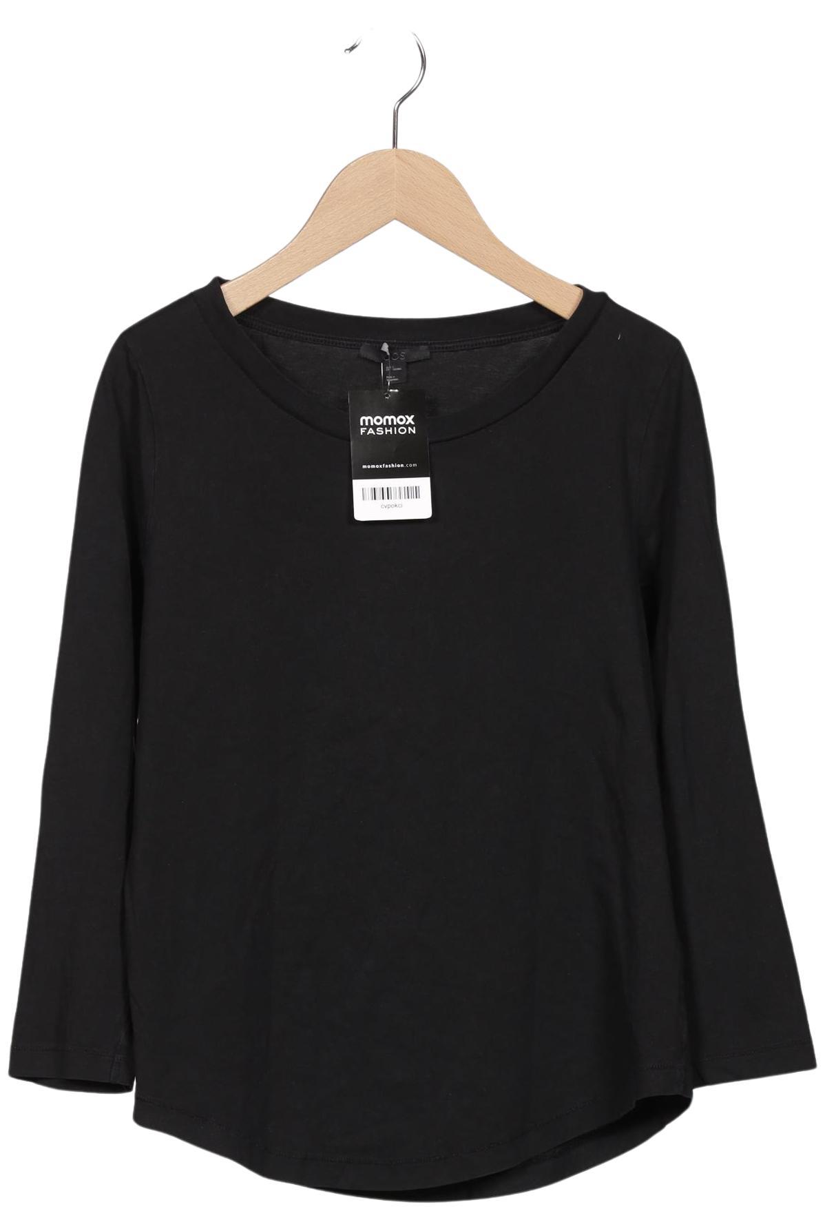 

COS Damen Langarmshirt, schwarz, Gr. 36