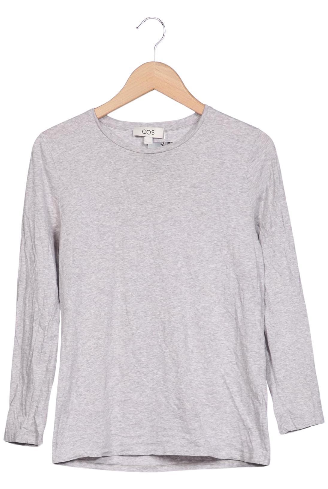 

COS Damen Langarmshirt, grau, Gr. 42