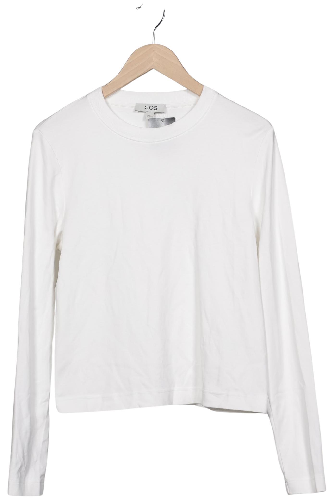 

COS Damen Langarmshirt, weiß, Gr. 38