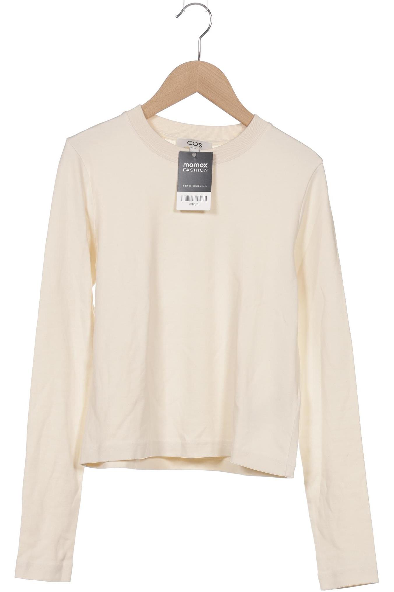 

COS Damen Langarmshirt, cremeweiß, Gr. 34
