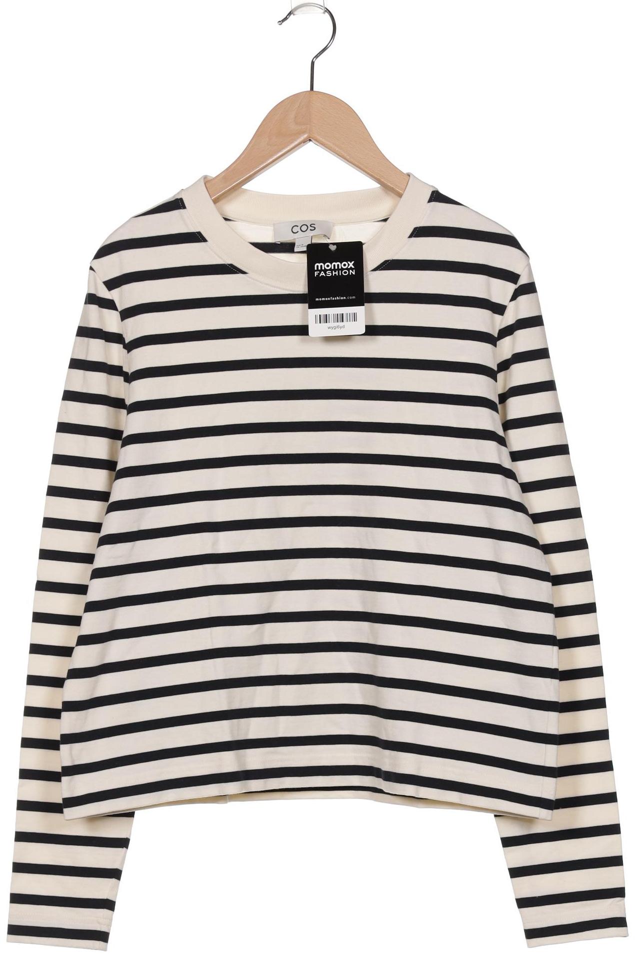 

COS Damen Langarmshirt, marineblau, Gr. 38