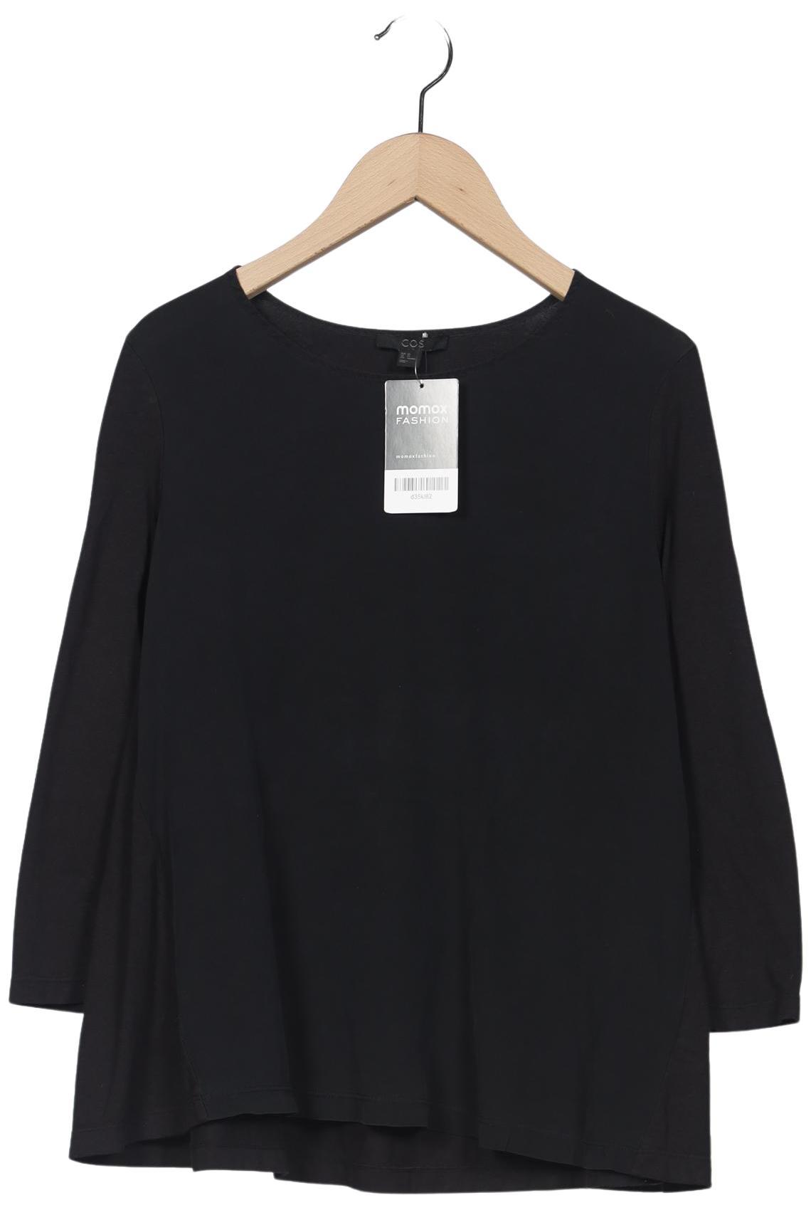 

COS Damen Langarmshirt, schwarz, Gr. 34