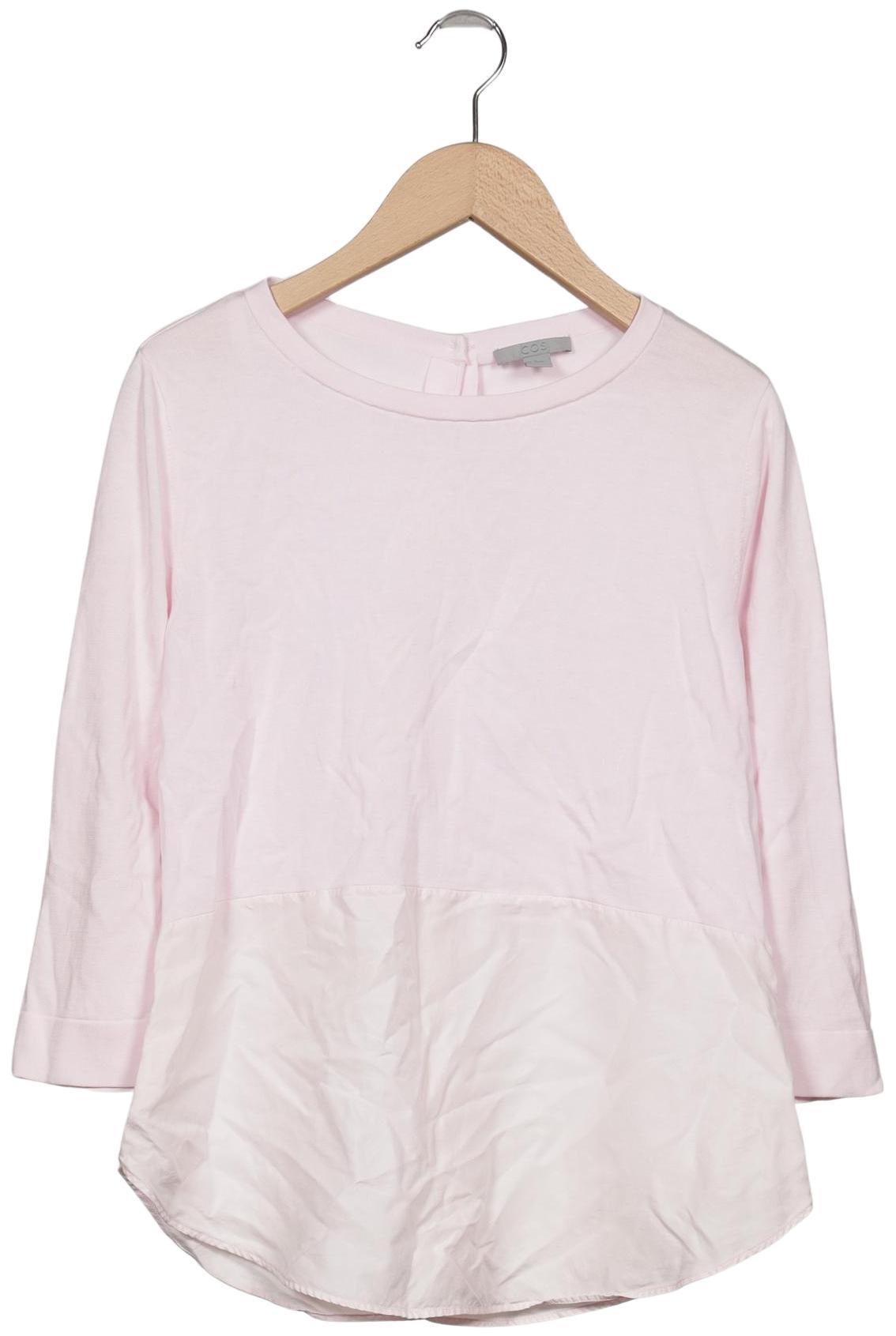 

COS Damen Langarmshirt, pink, Gr. 34