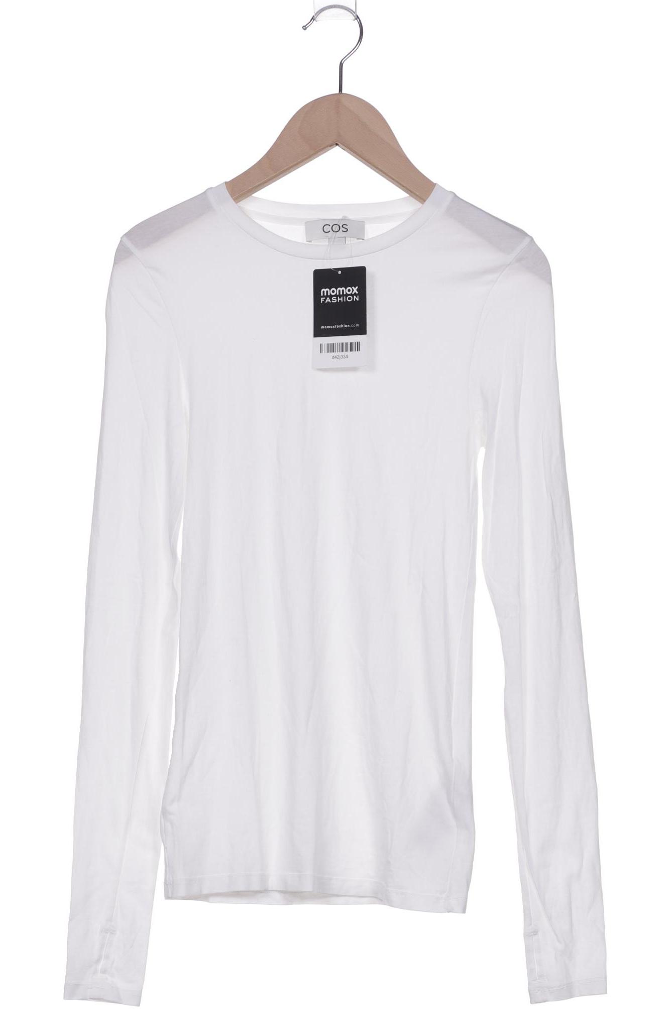 

COS Damen Langarmshirt, weiß, Gr. 34