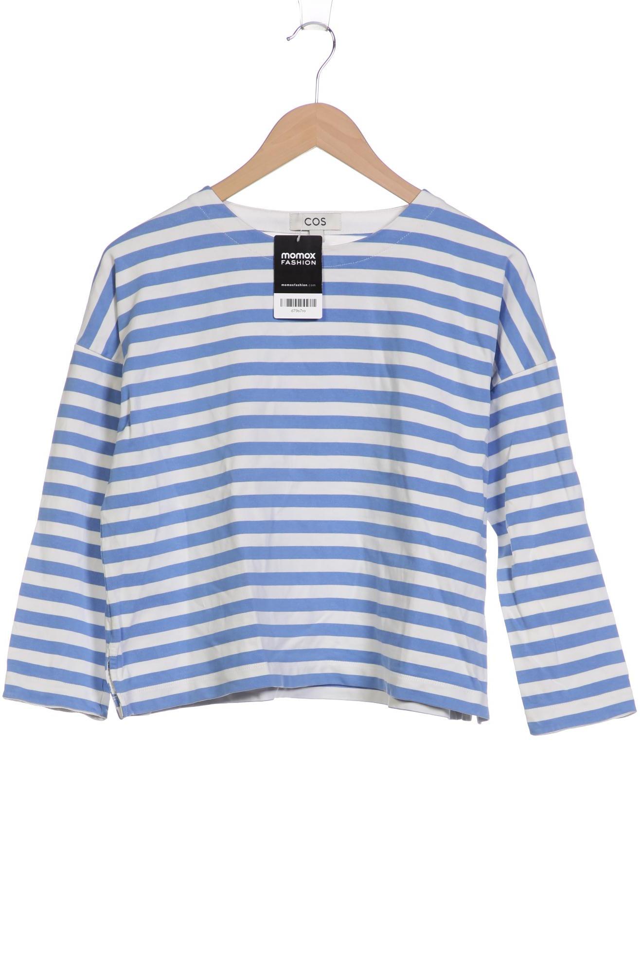 

COS Damen Langarmshirt, blau, Gr. 36