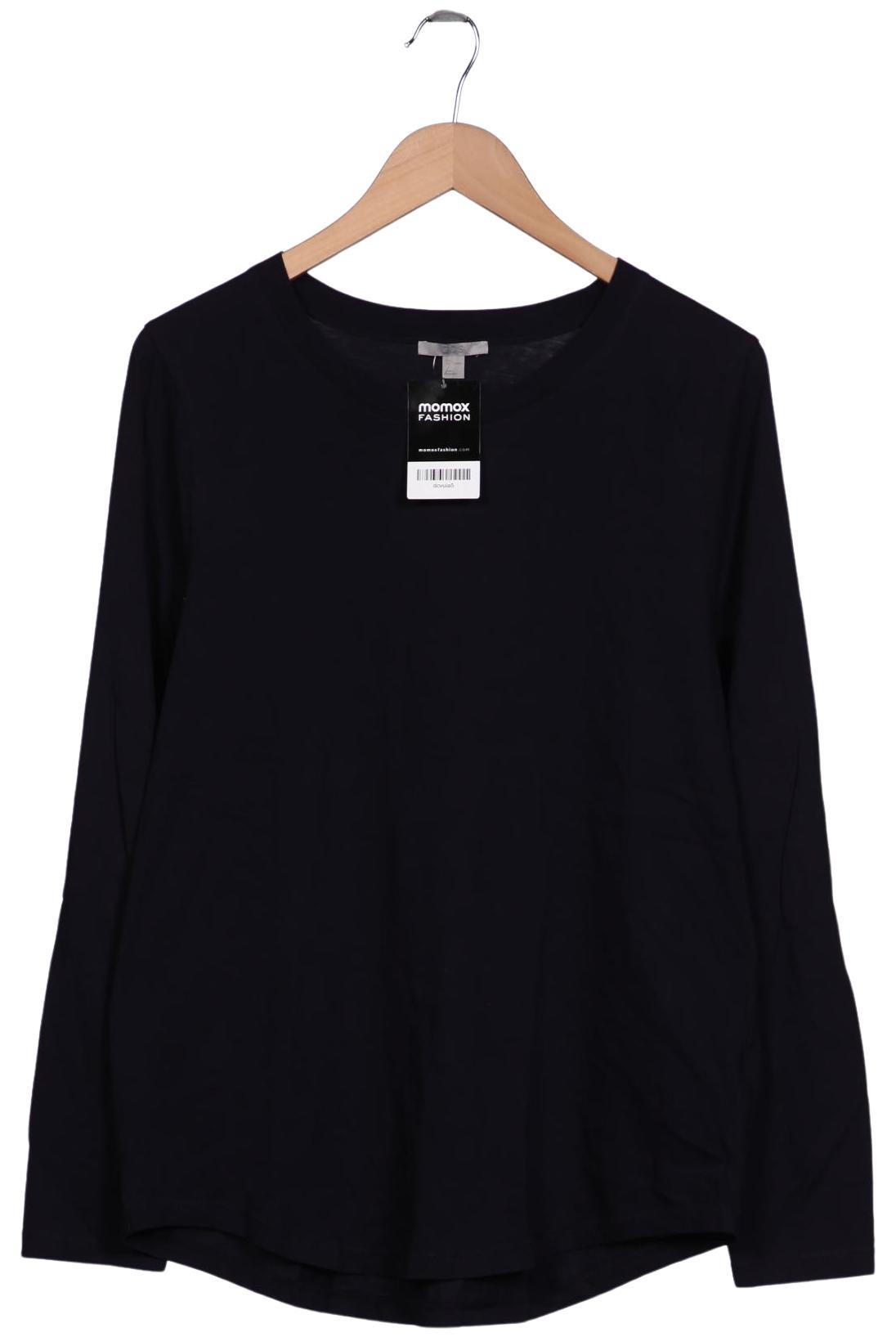 

COS Damen Langarmshirt, marineblau, Gr. 42