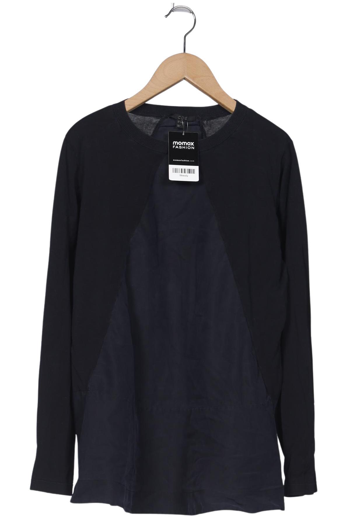 

COS Damen Langarmshirt, marineblau, Gr. 42