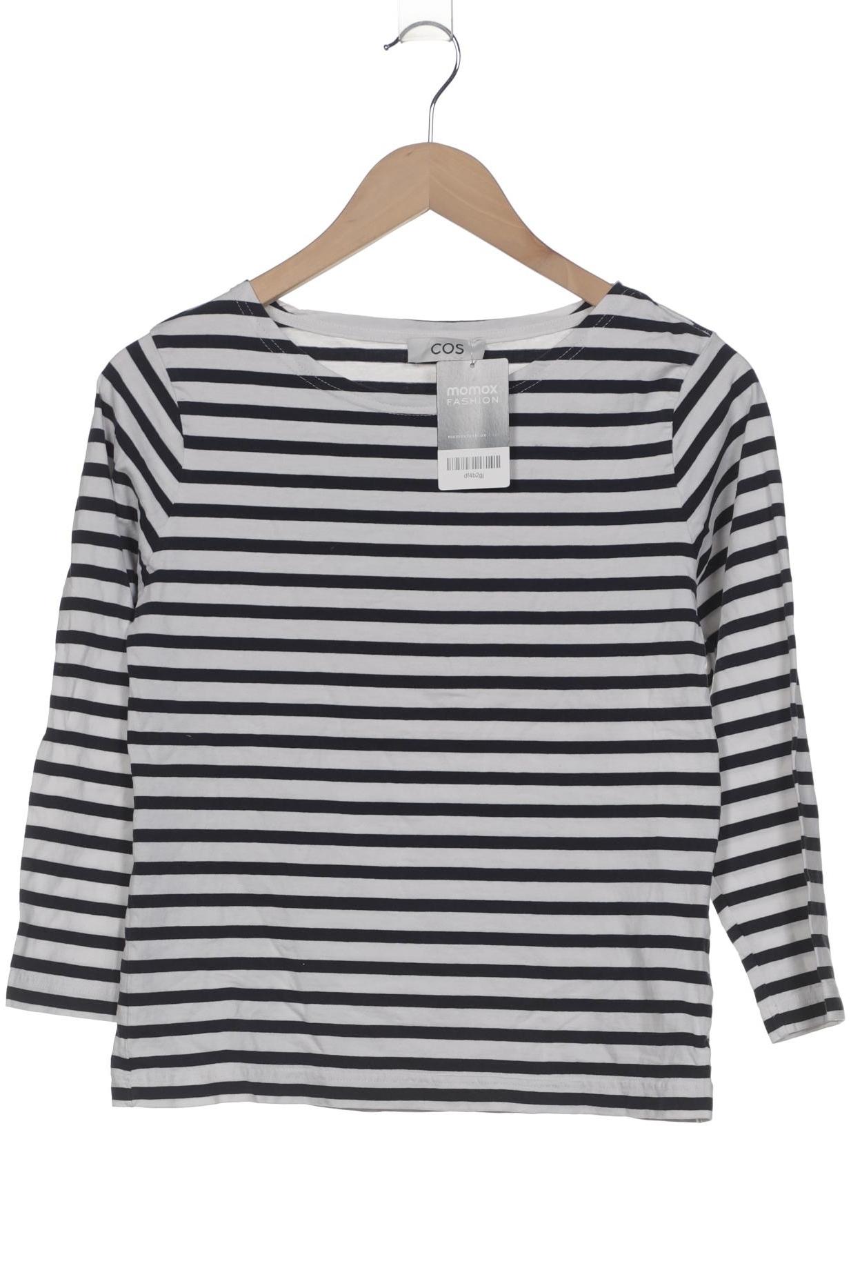 

COS Damen Langarmshirt, marineblau, Gr. 36