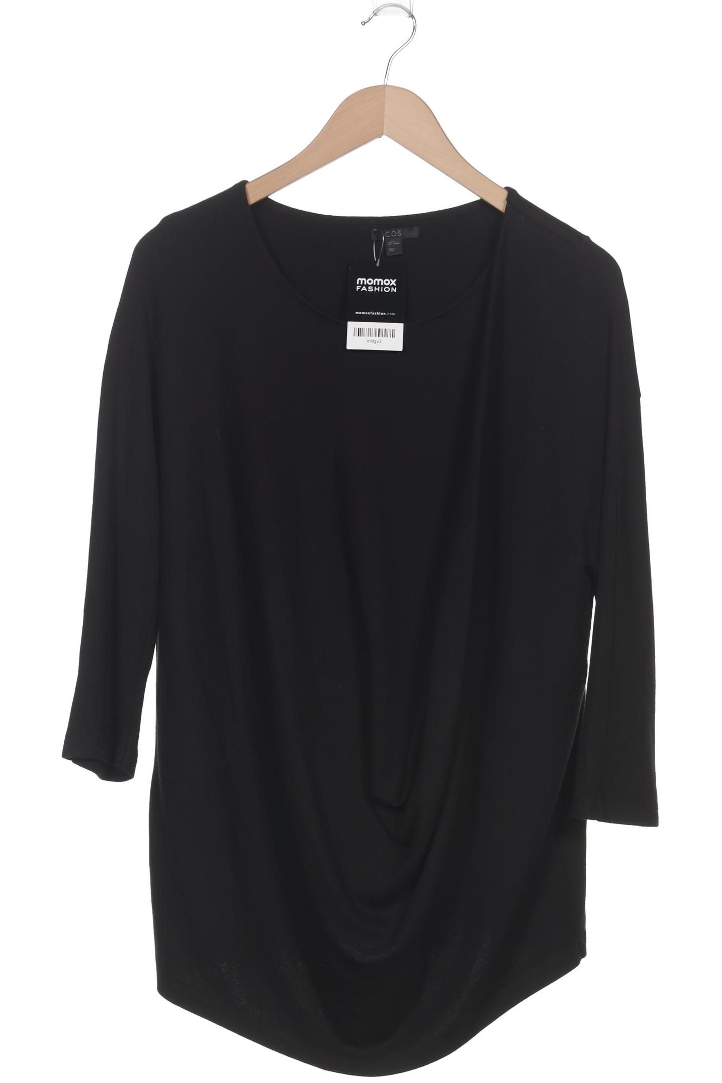 

COS Damen Langarmshirt, schwarz, Gr. 38