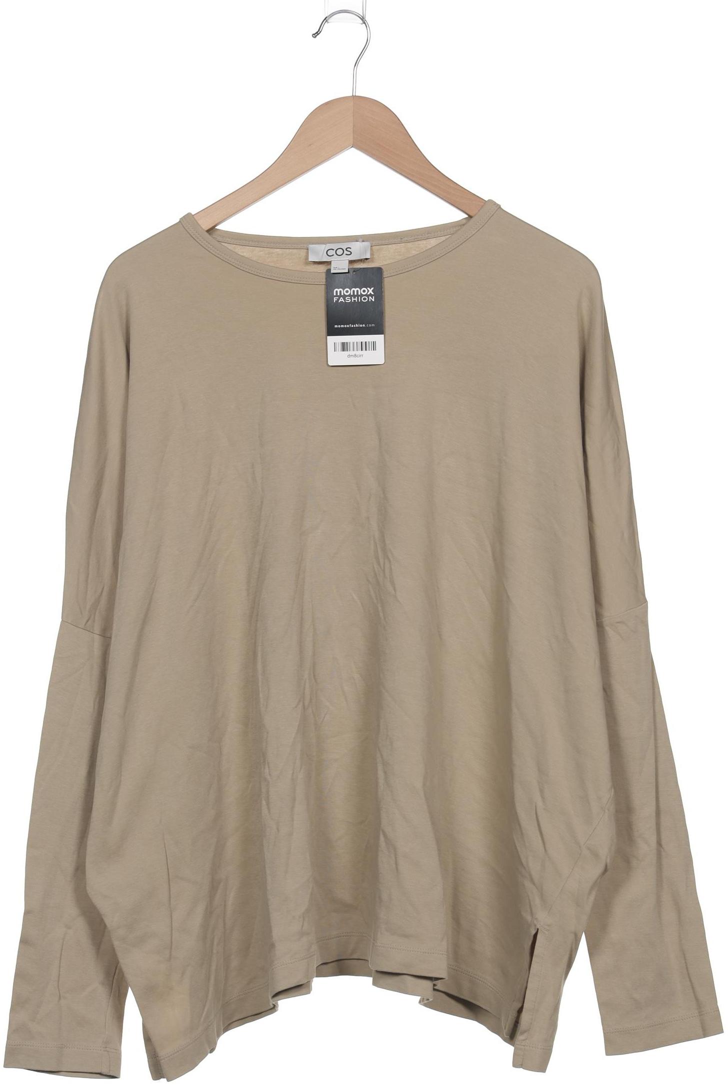 

COS Damen Langarmshirt, beige, Gr. 42