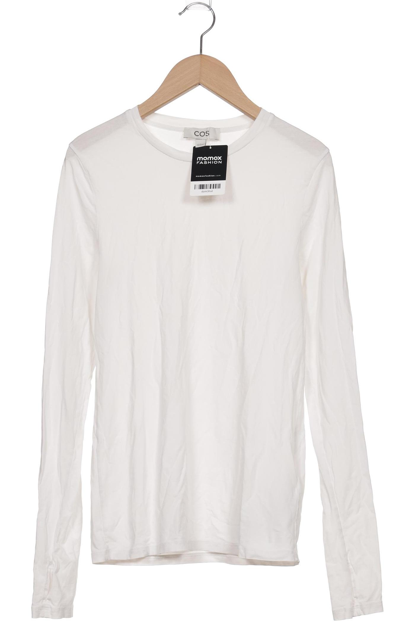 

COS Damen Langarmshirt, weiß, Gr. 38