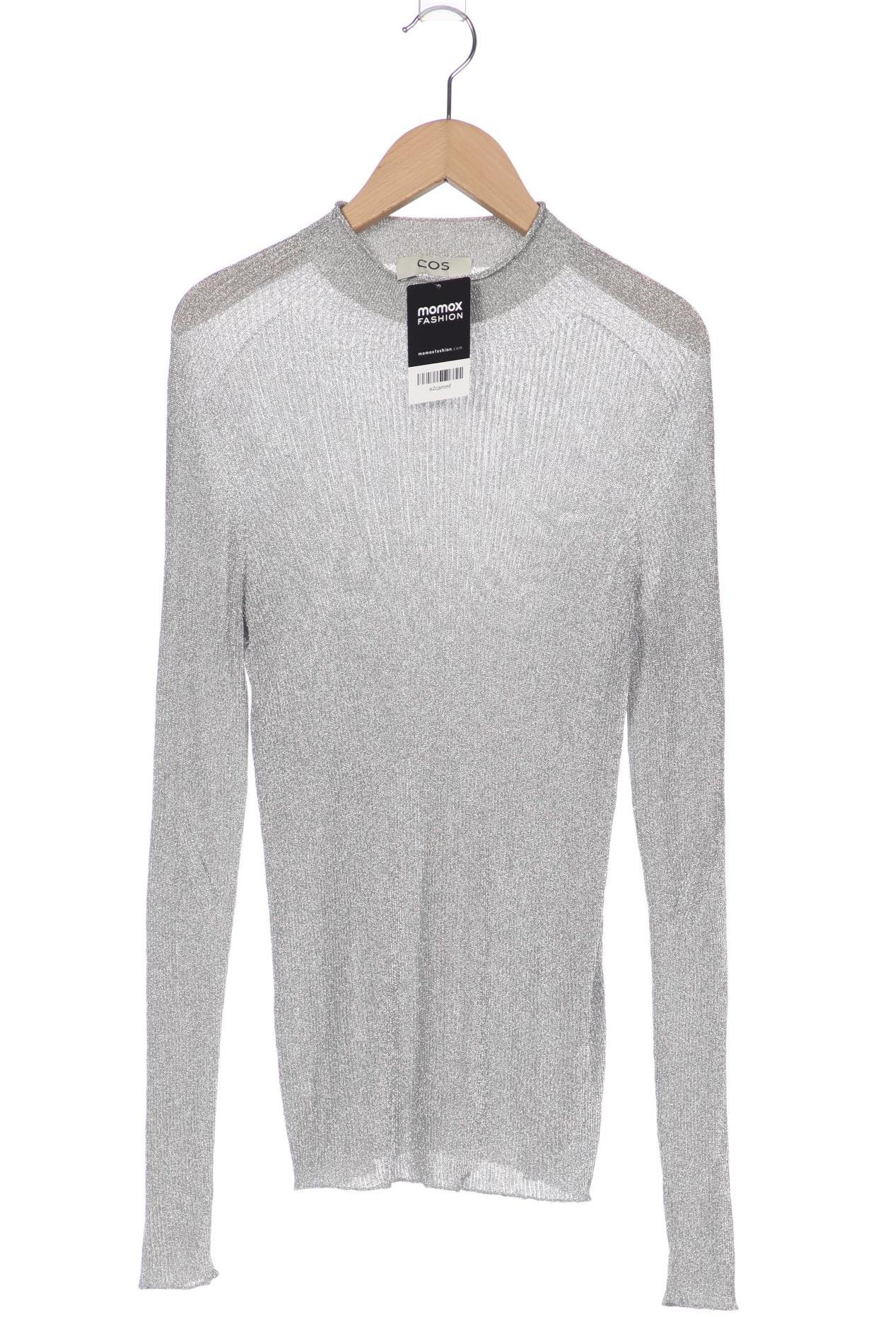 

COS Damen Langarmshirt, silber, Gr. 38