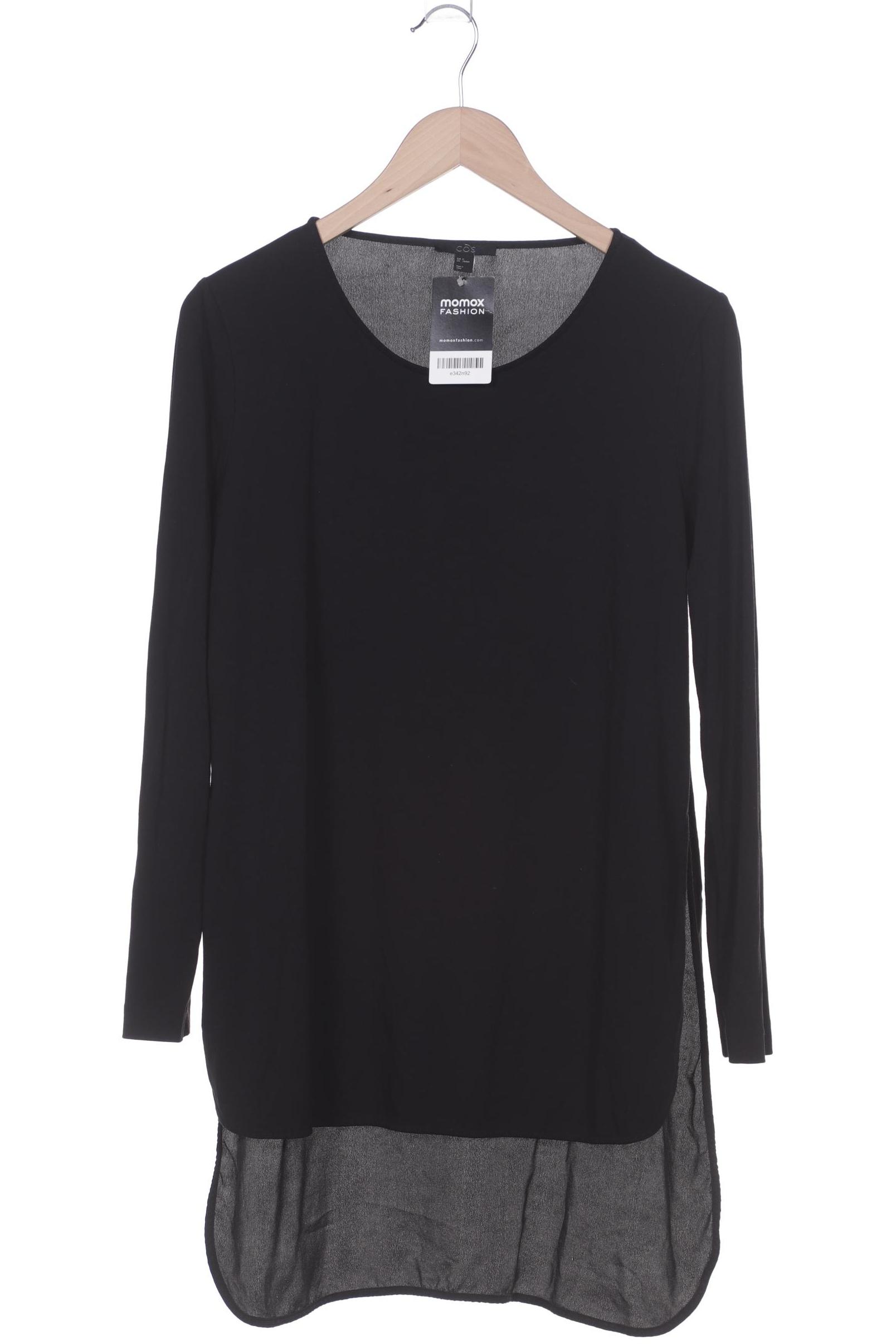 

COS Damen Langarmshirt, schwarz, Gr. 38