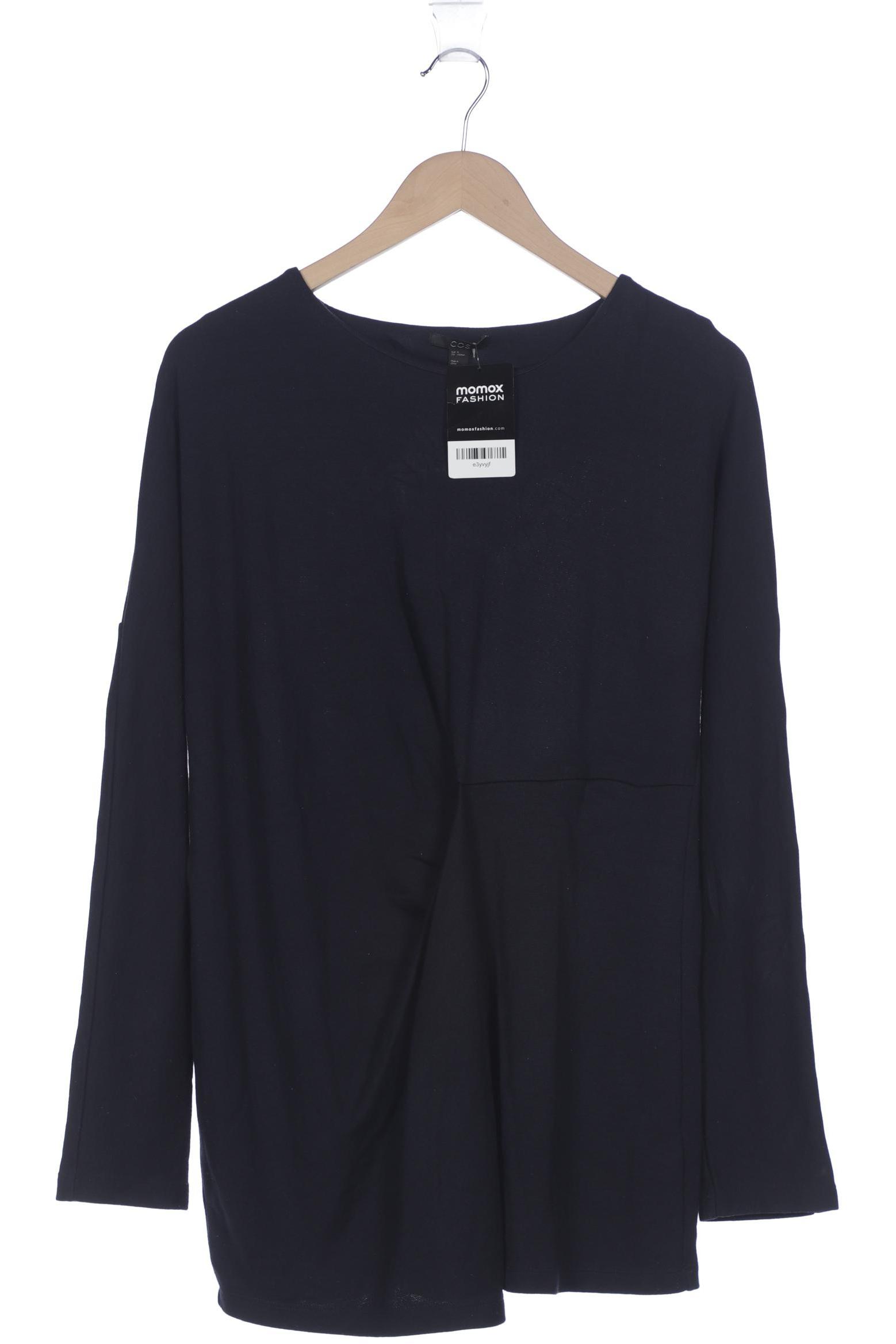 

COS Damen Langarmshirt, marineblau, Gr. 38