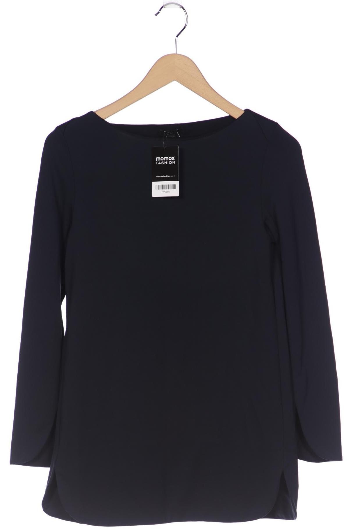 

COS Damen Langarmshirt, marineblau, Gr. 34